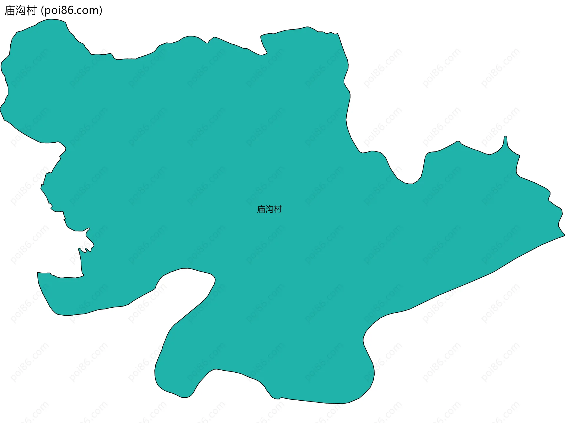 庙沟村边界地图