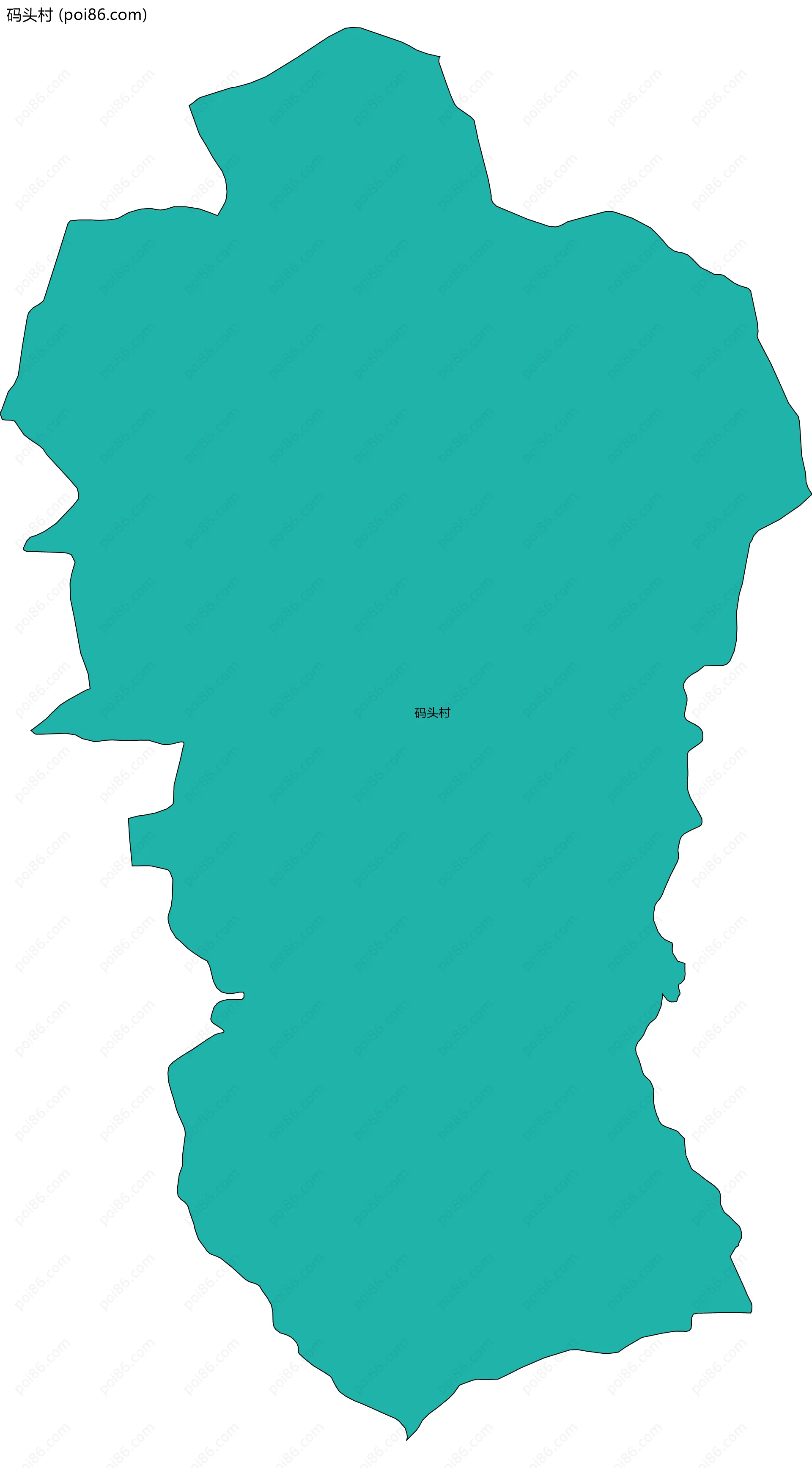 码头村边界地图