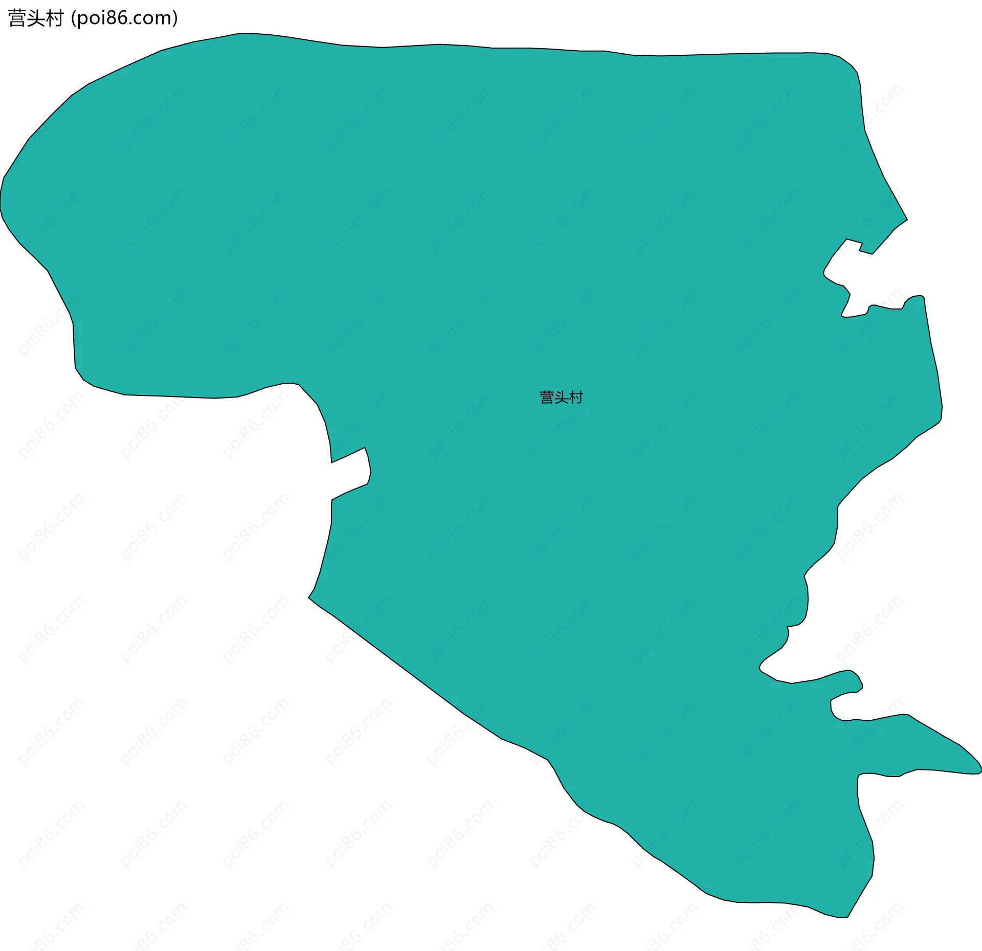 营头村边界地图