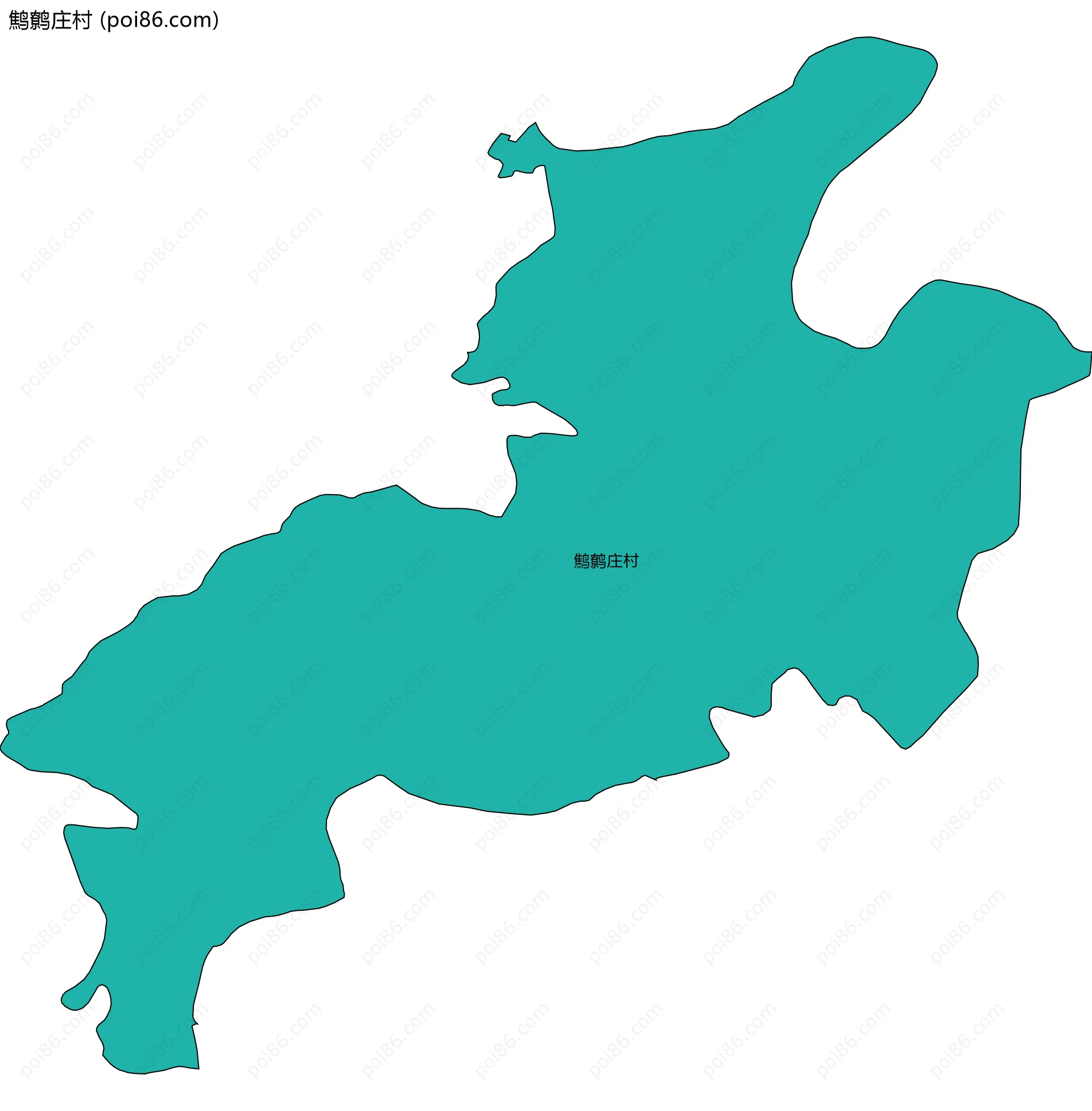 鹪鹩庄村边界地图