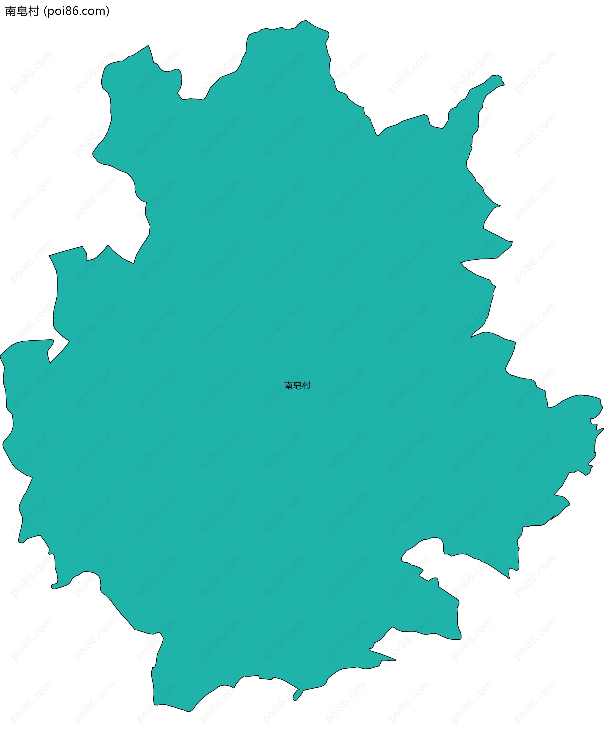 南皂村边界地图