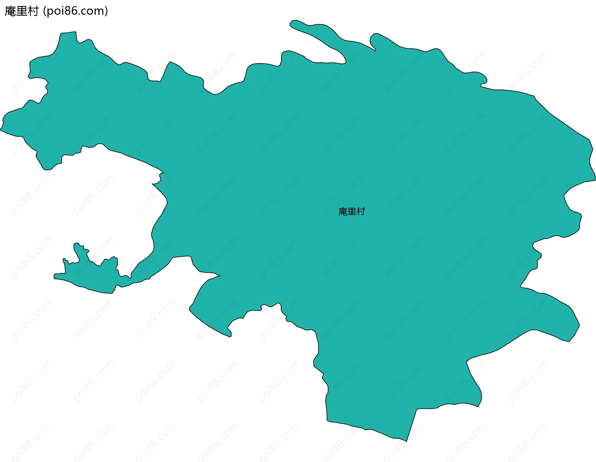庵里村边界地图
