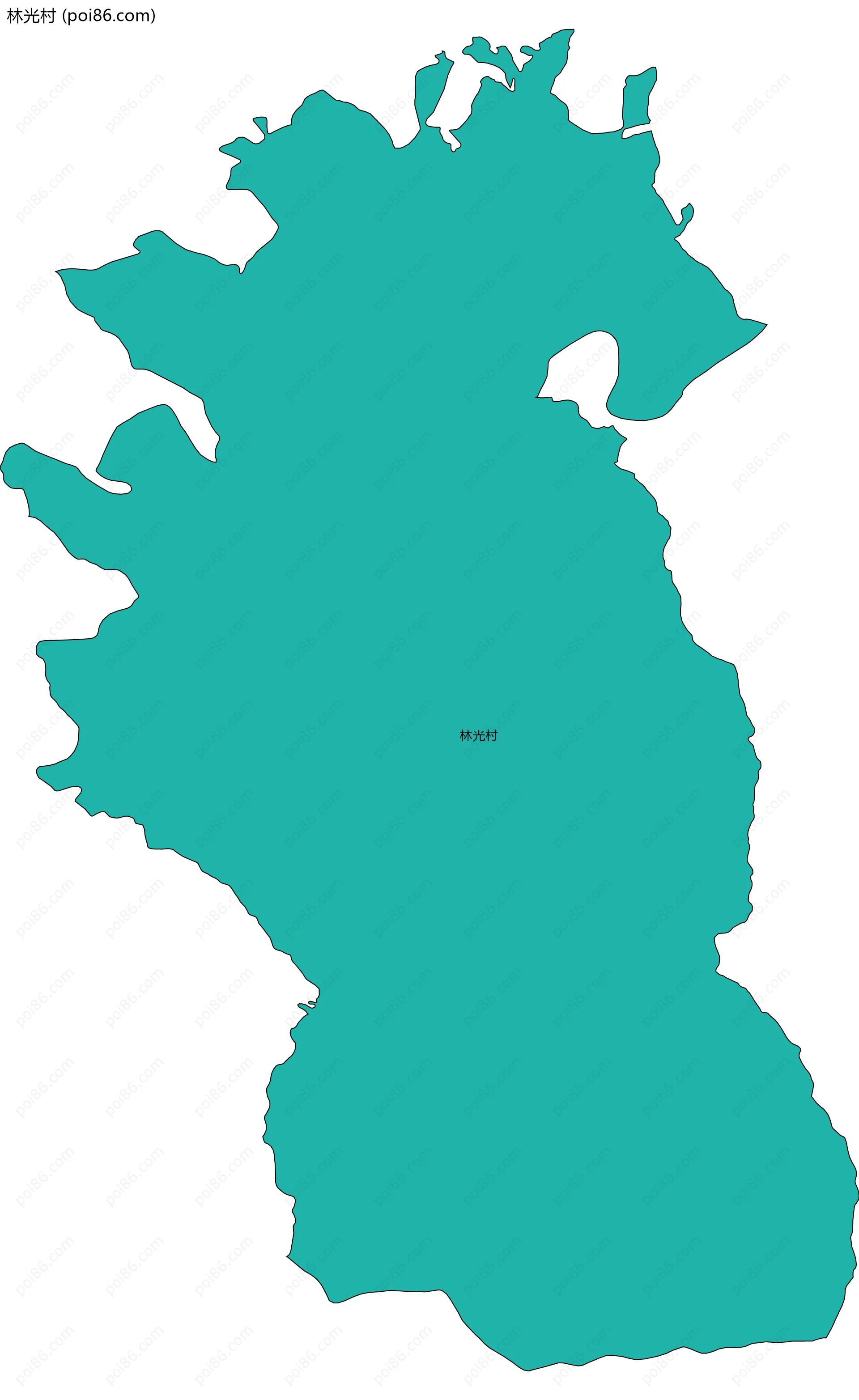 林光村边界地图