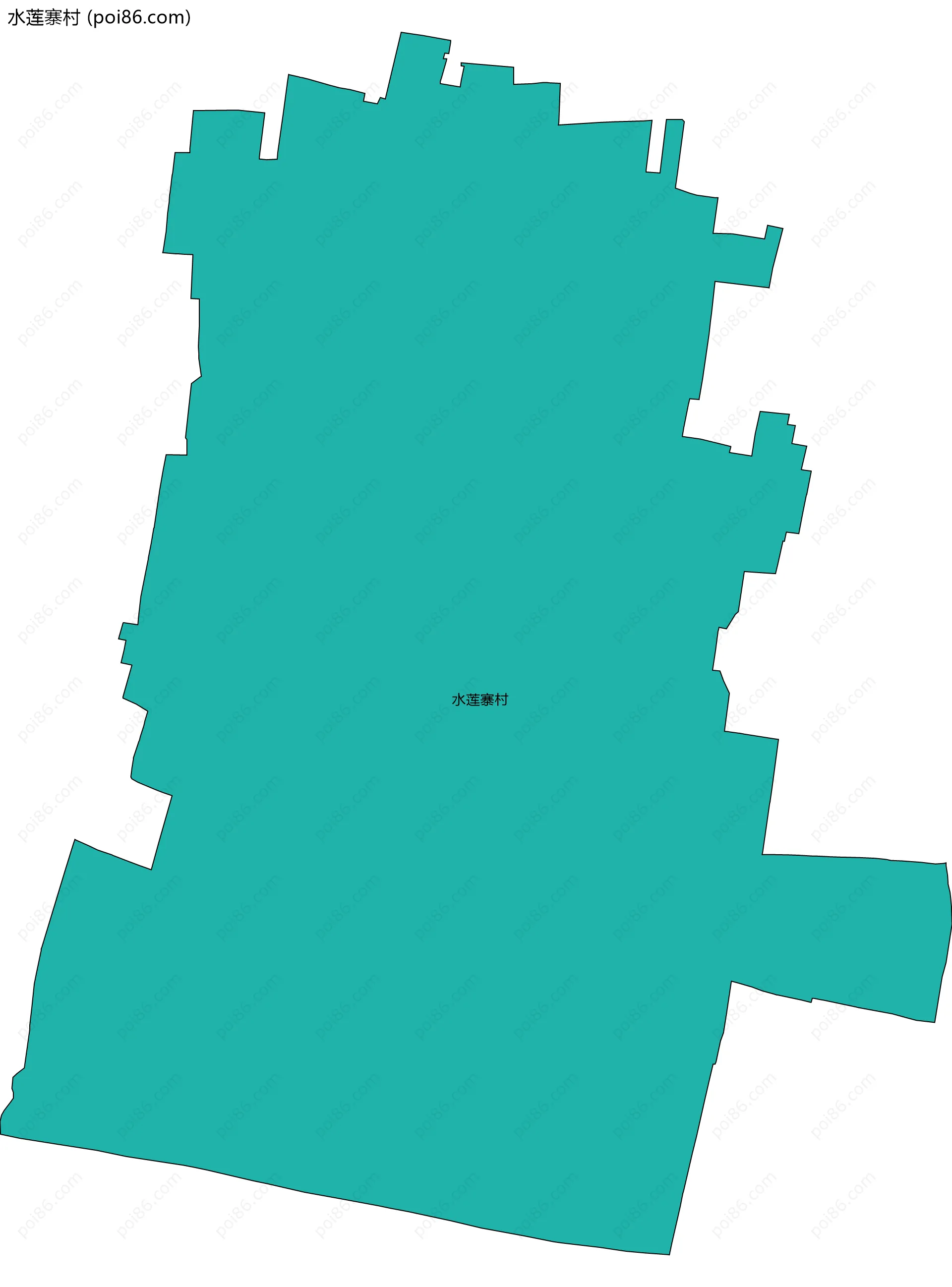 水莲寨村边界地图