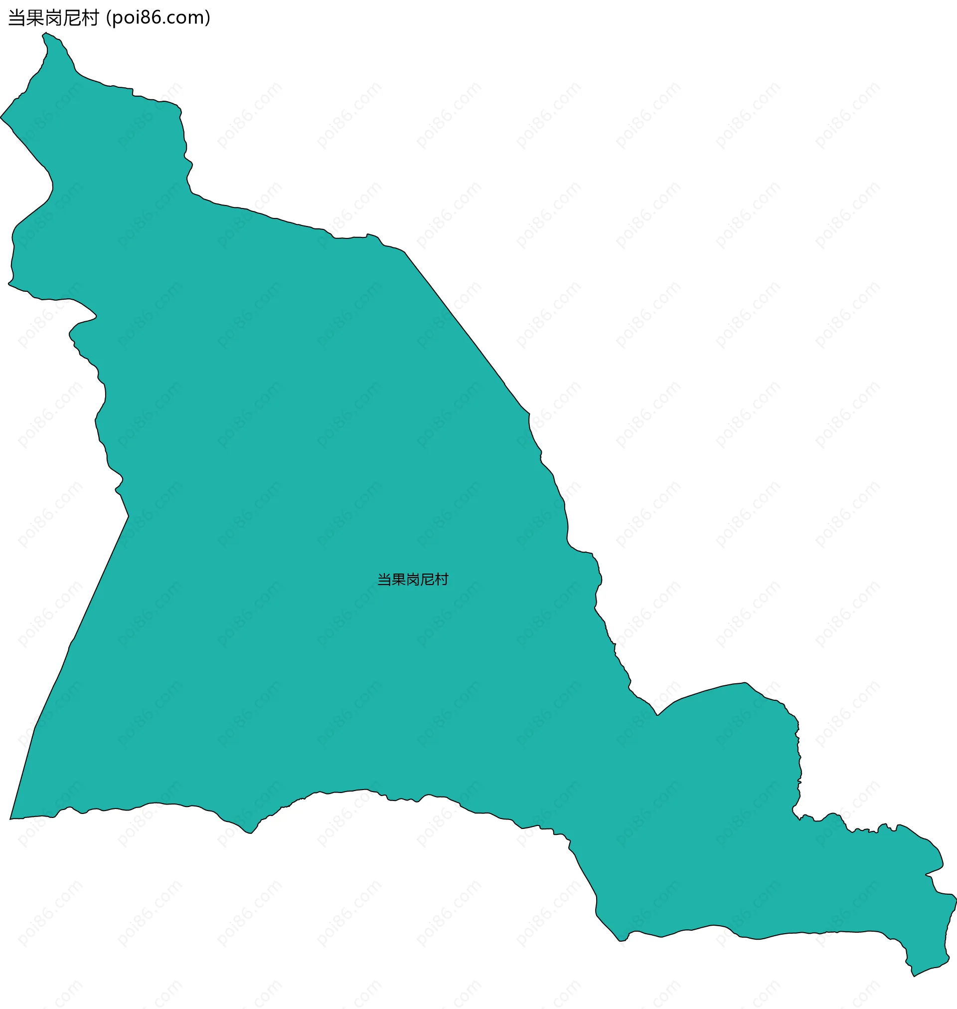 当果岗尼村边界地图