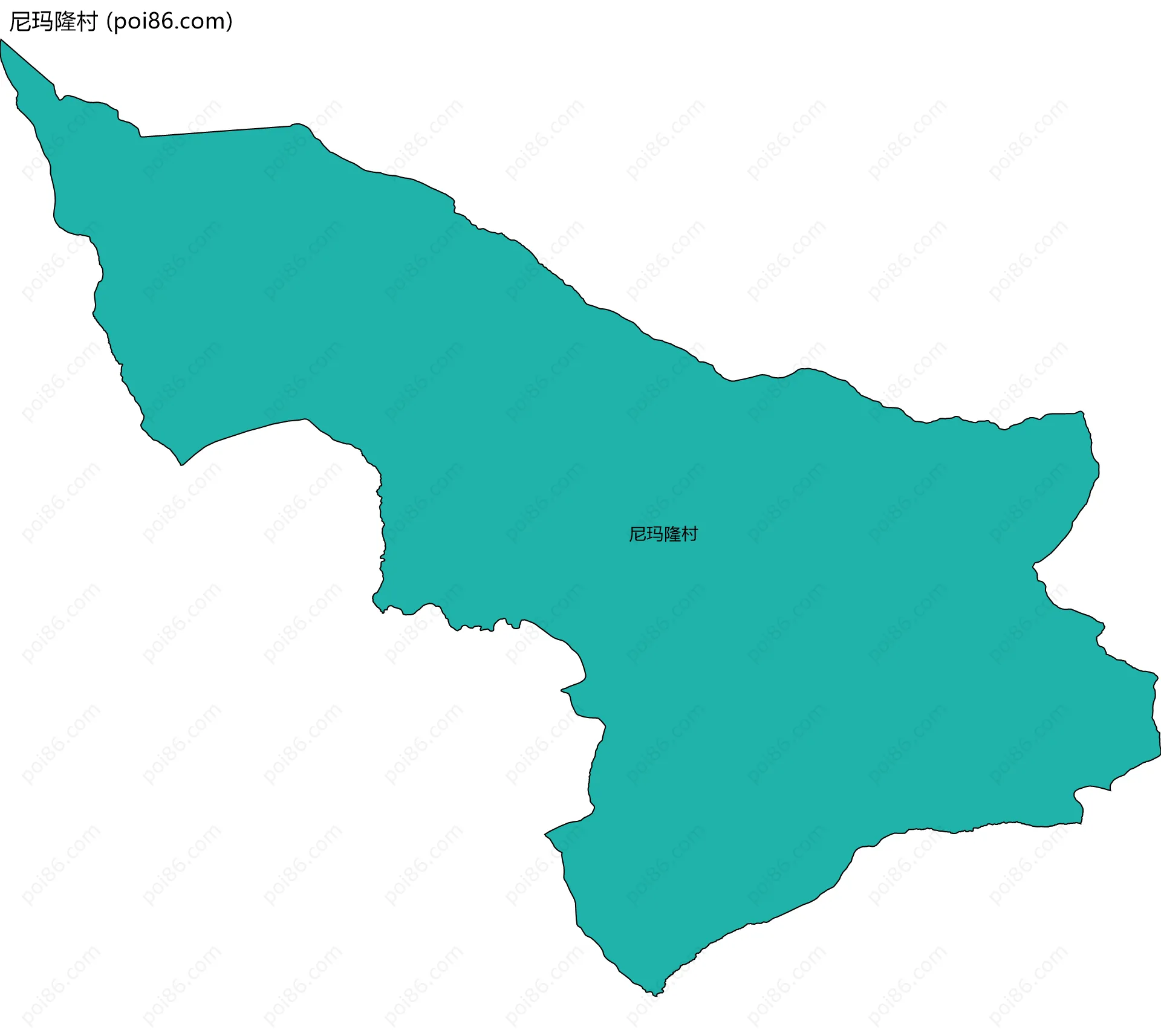 尼玛隆村边界地图