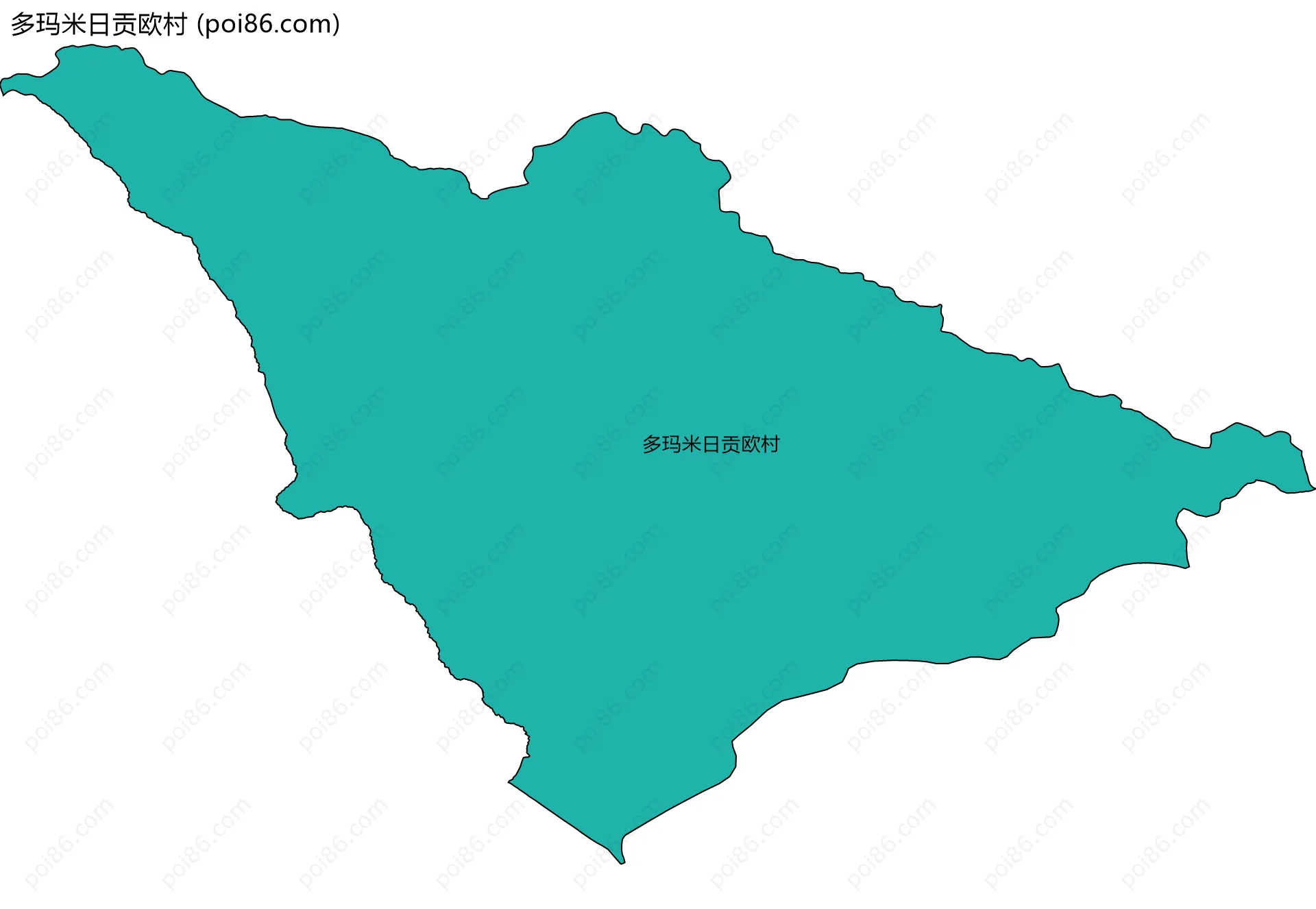 多玛米日贡欧村边界地图