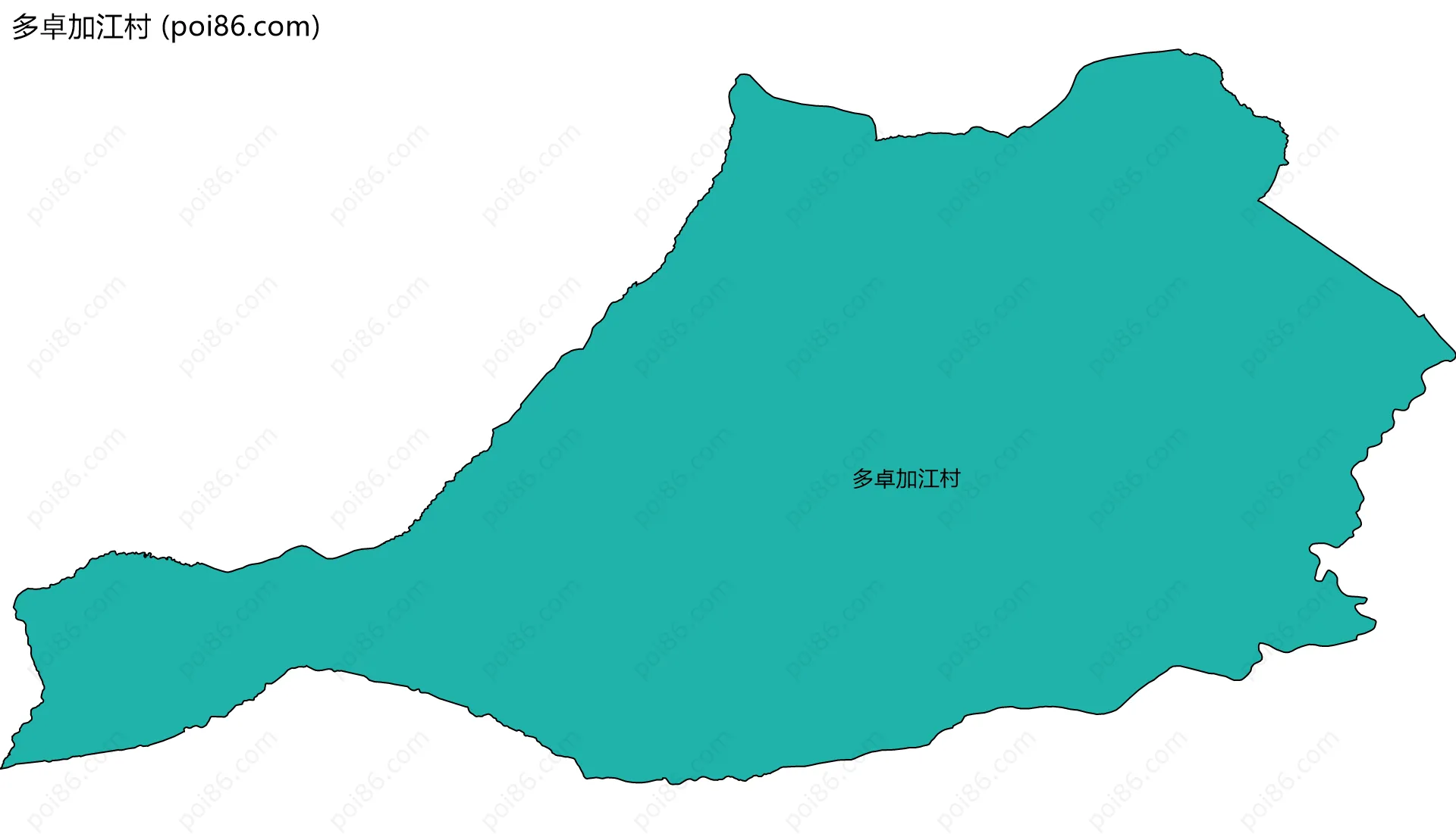 多卓加江村边界地图