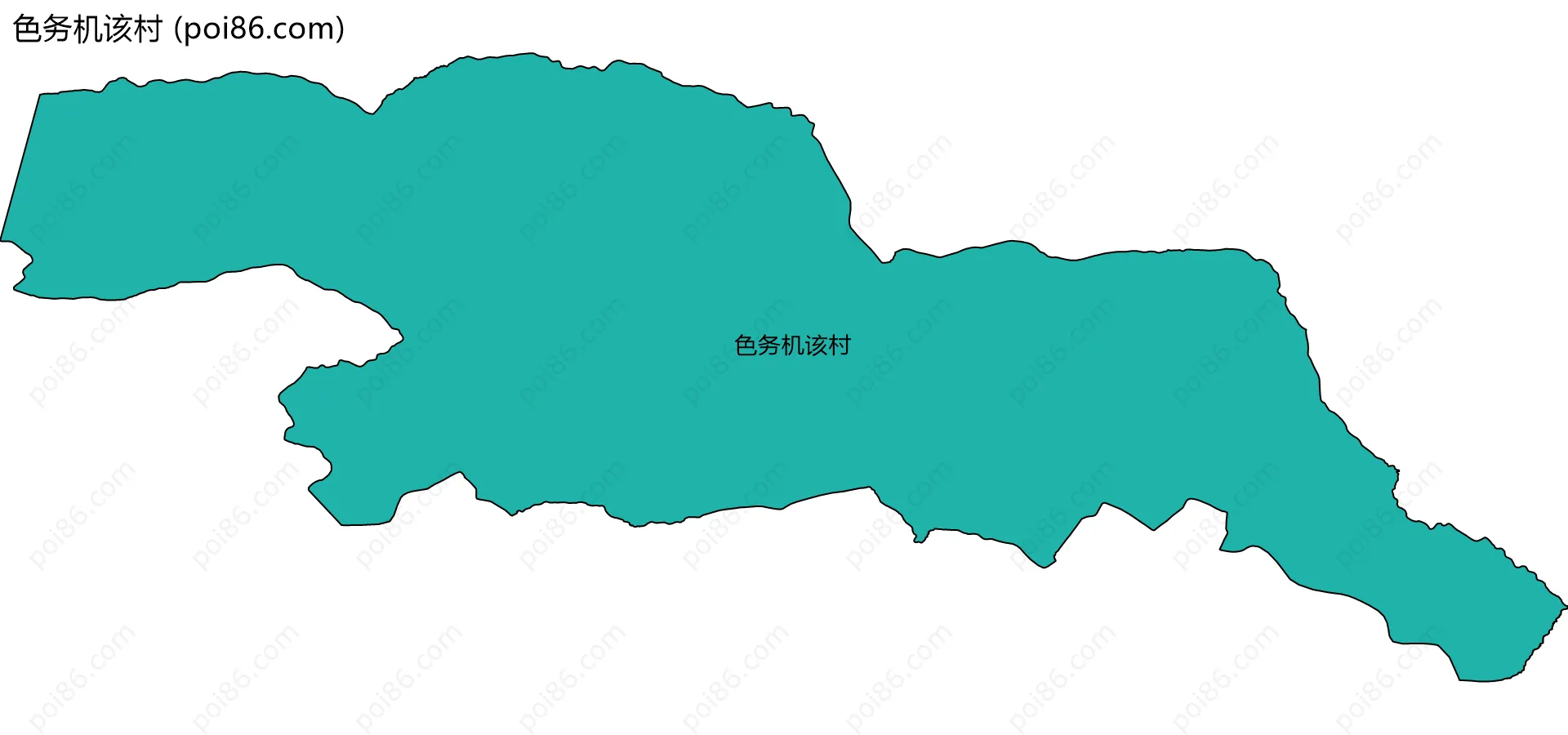 色务机该村边界地图