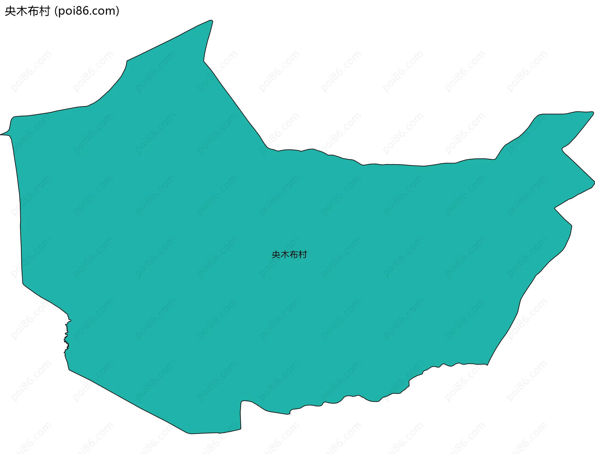央木布村边界地图