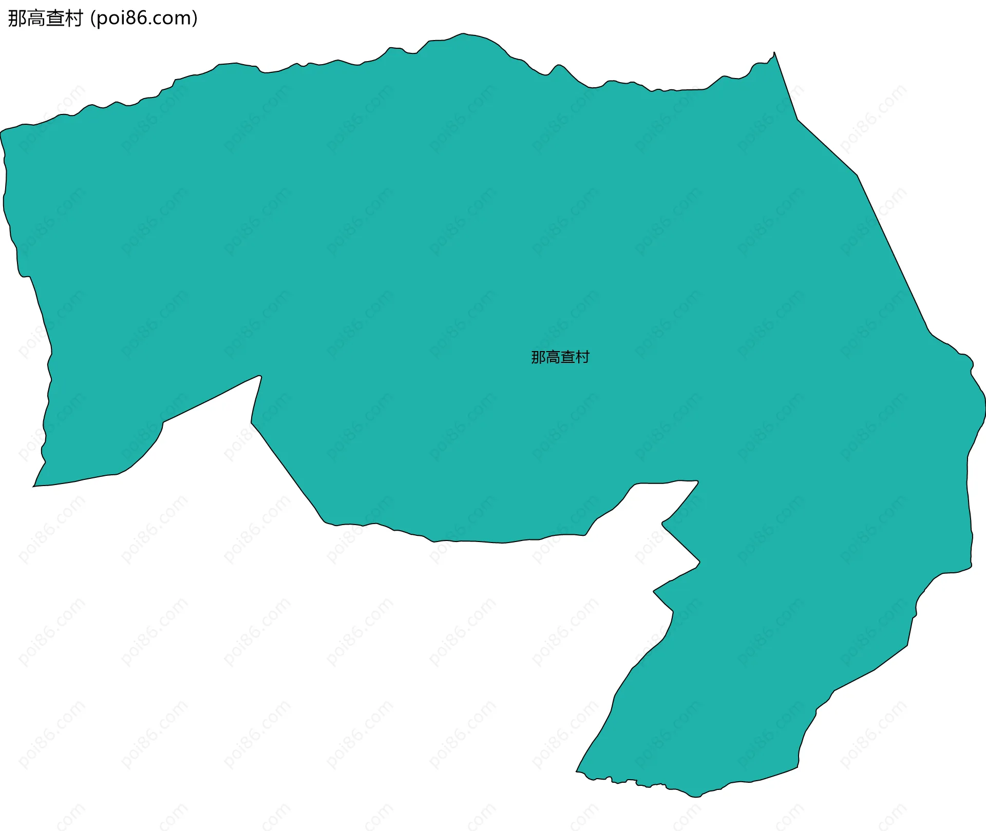那高查村边界地图