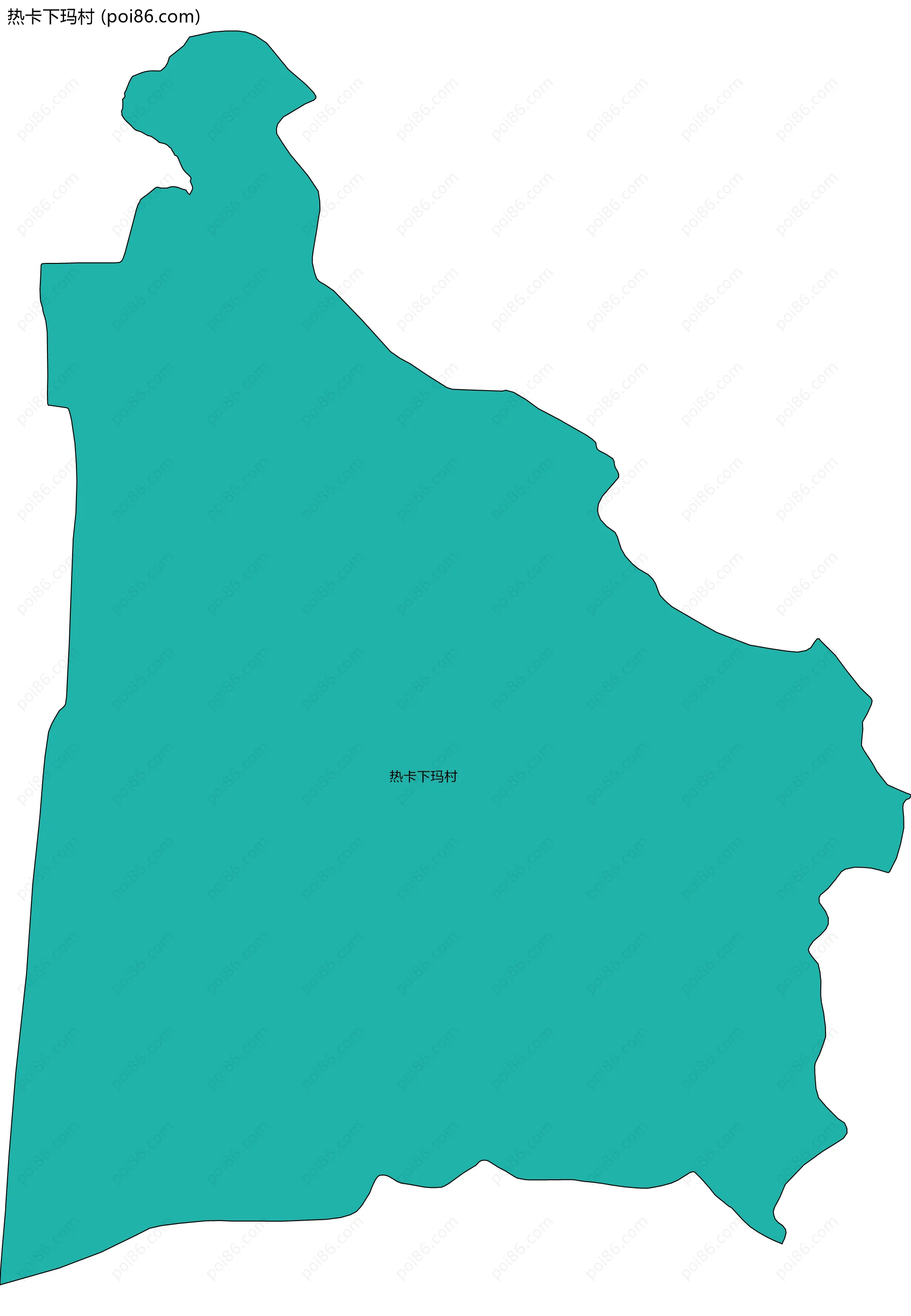 热卡下玛村边界地图