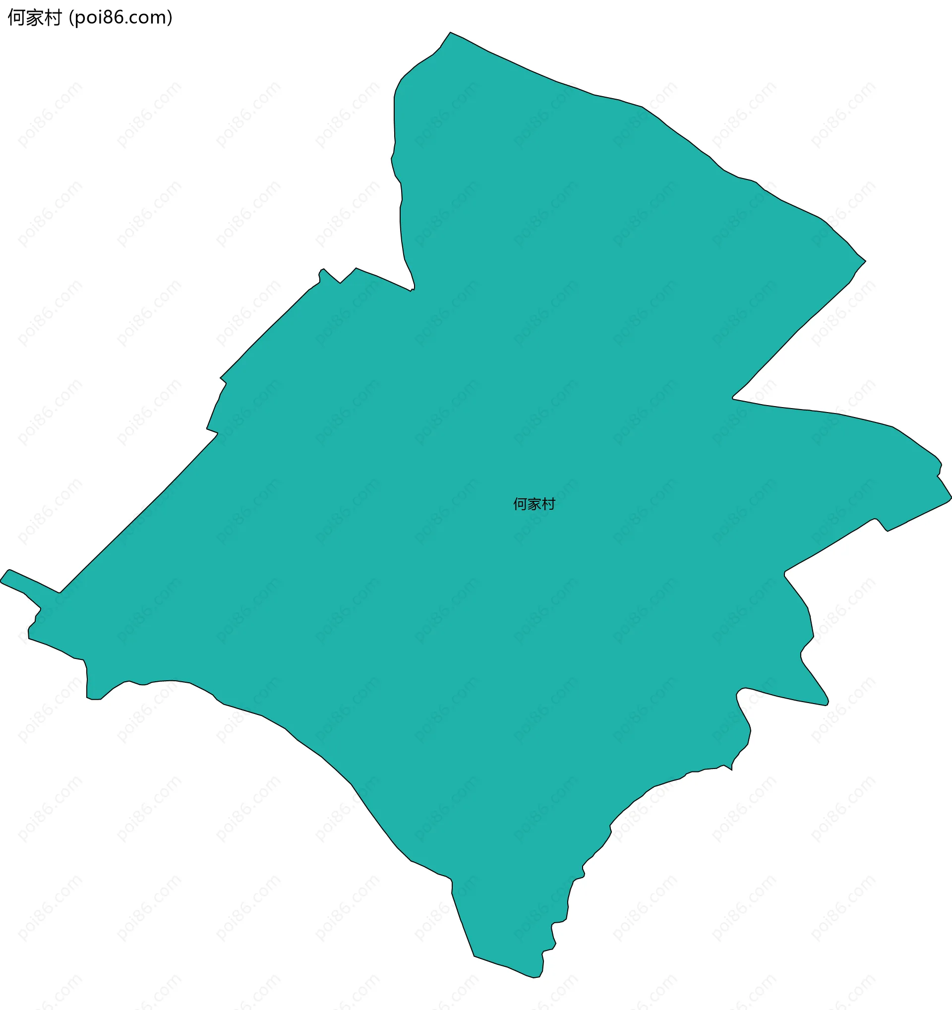 何家村边界地图