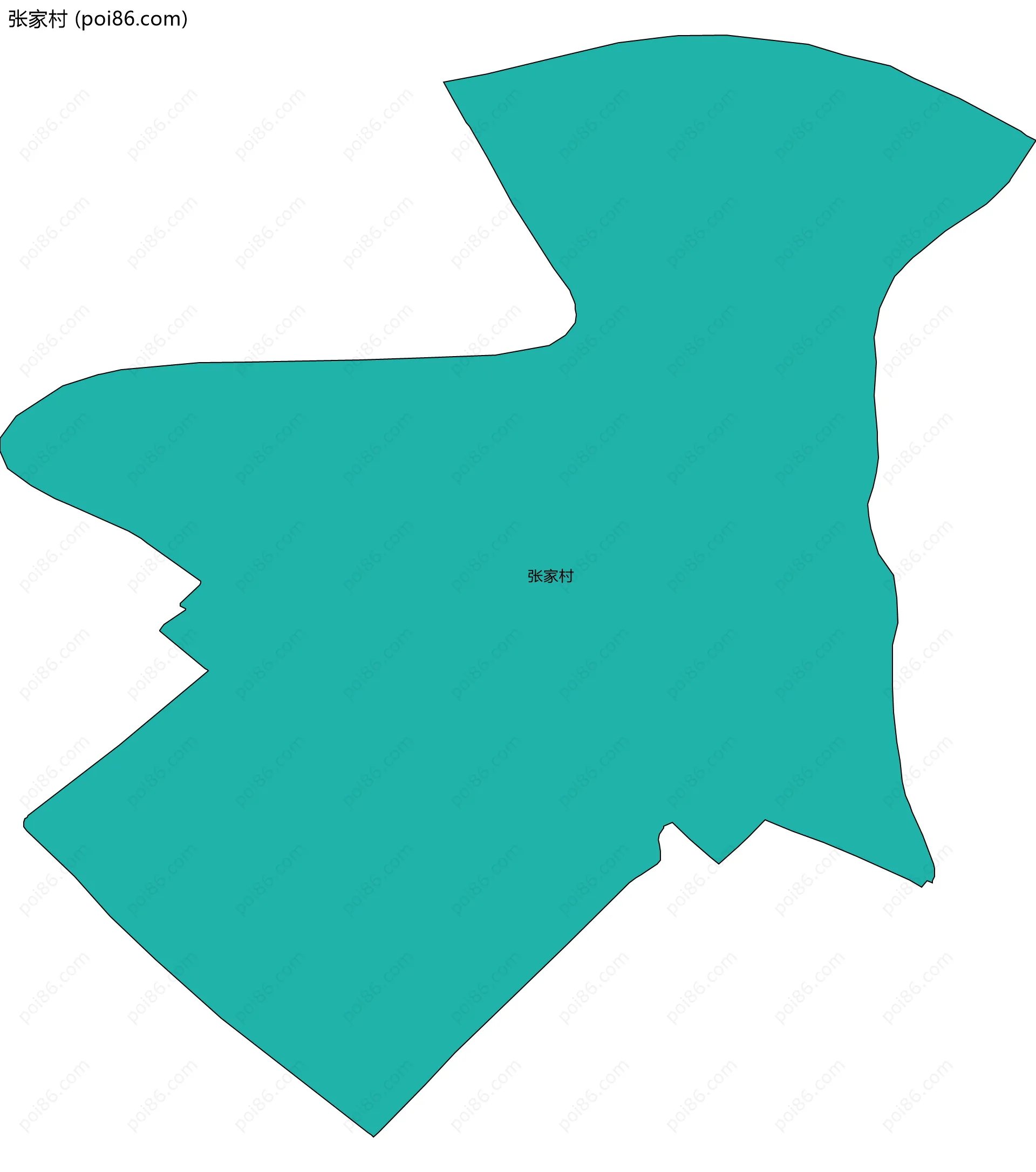 张家村边界地图