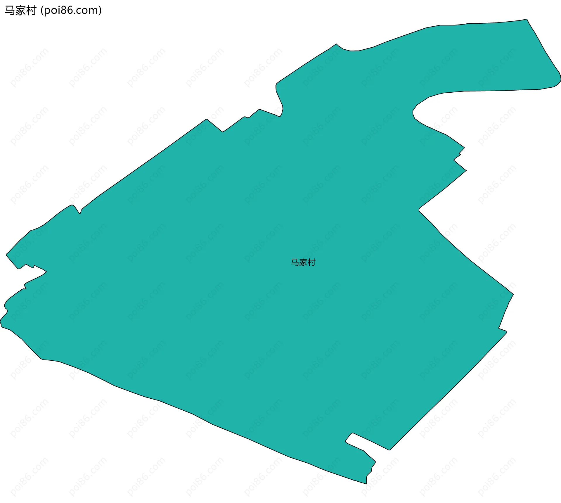 马家村边界地图