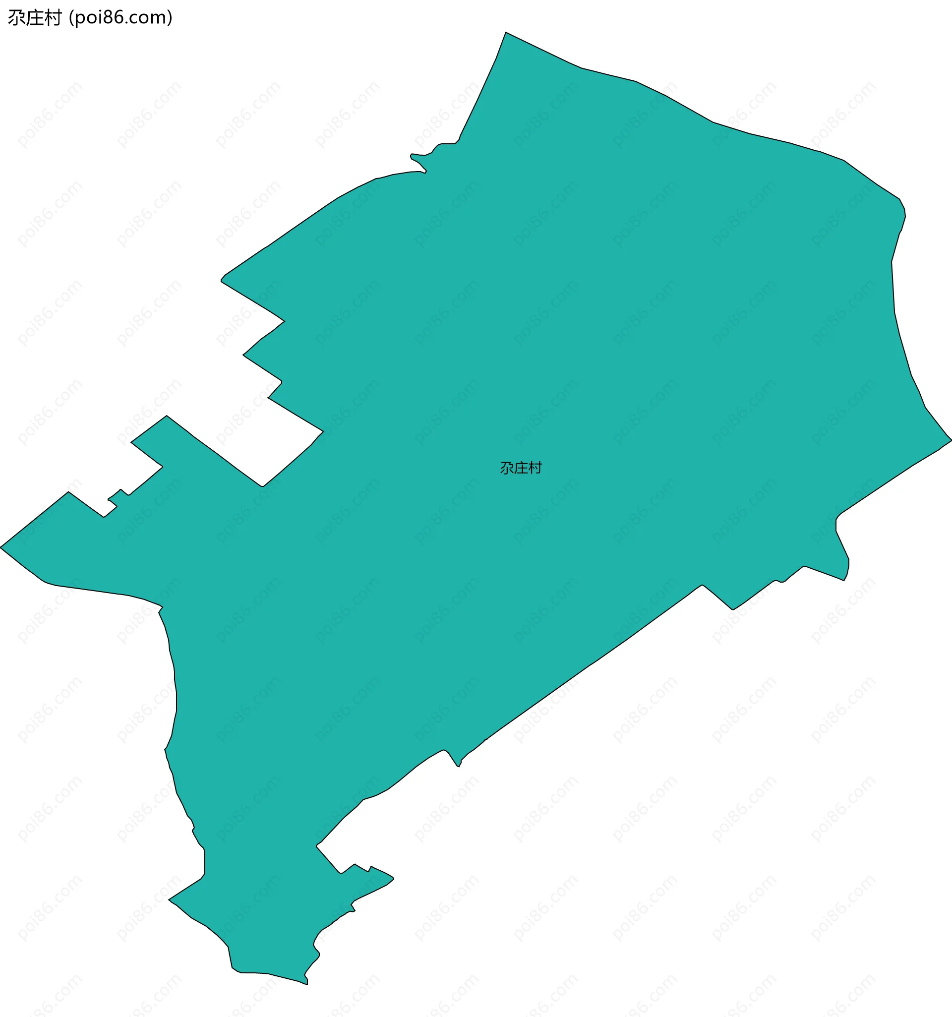 尕庄村边界地图