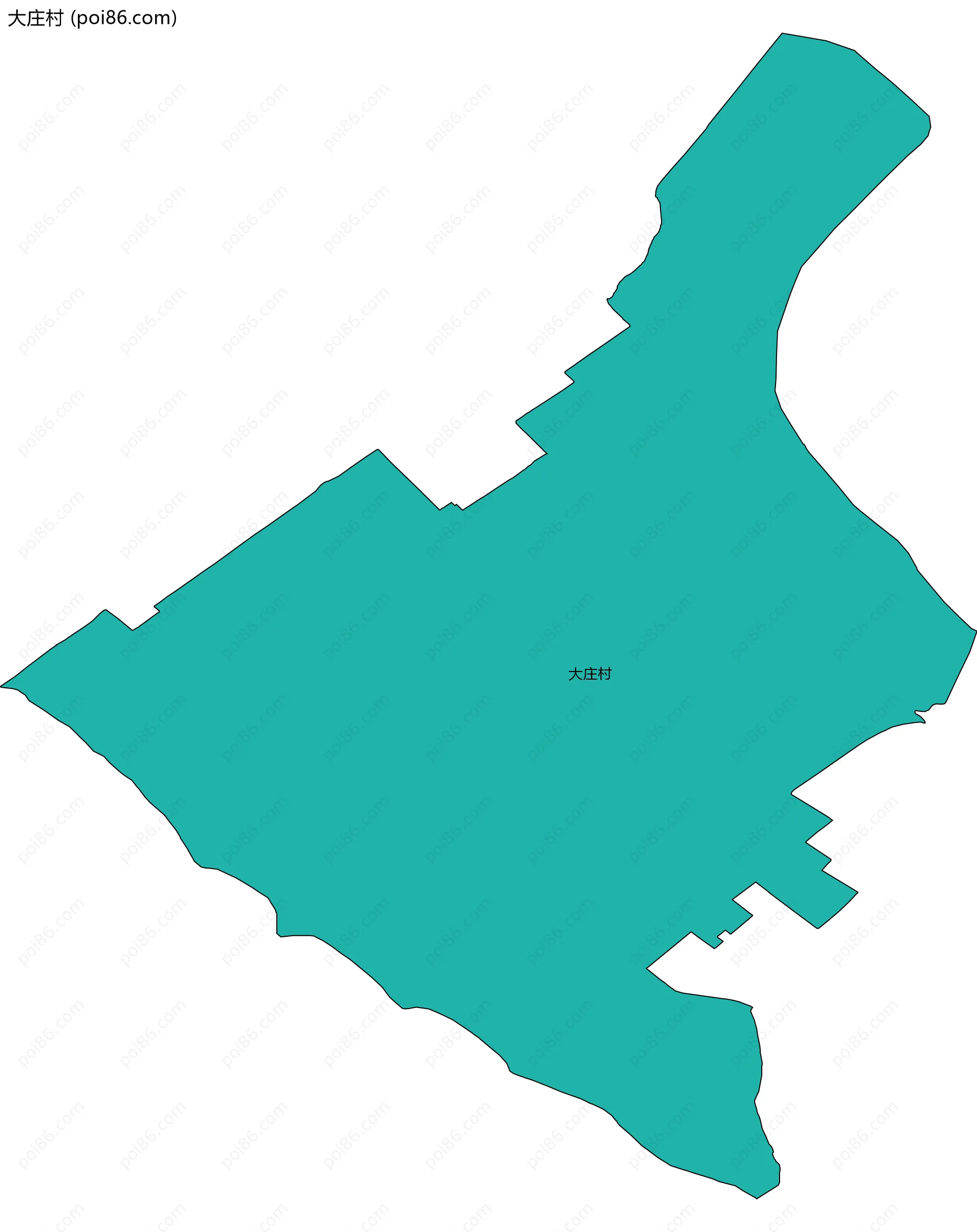 大庄村边界地图