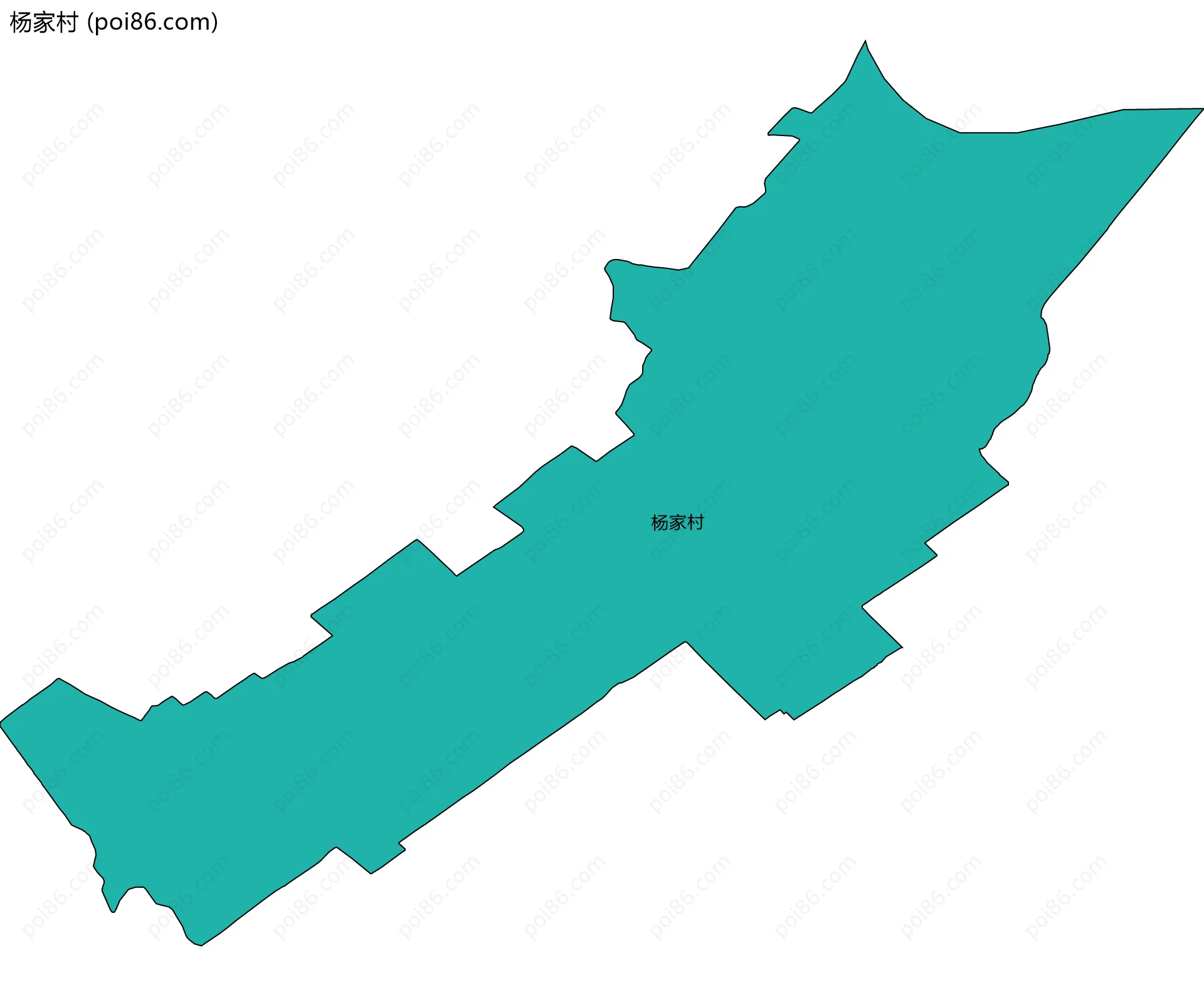 杨家村边界地图