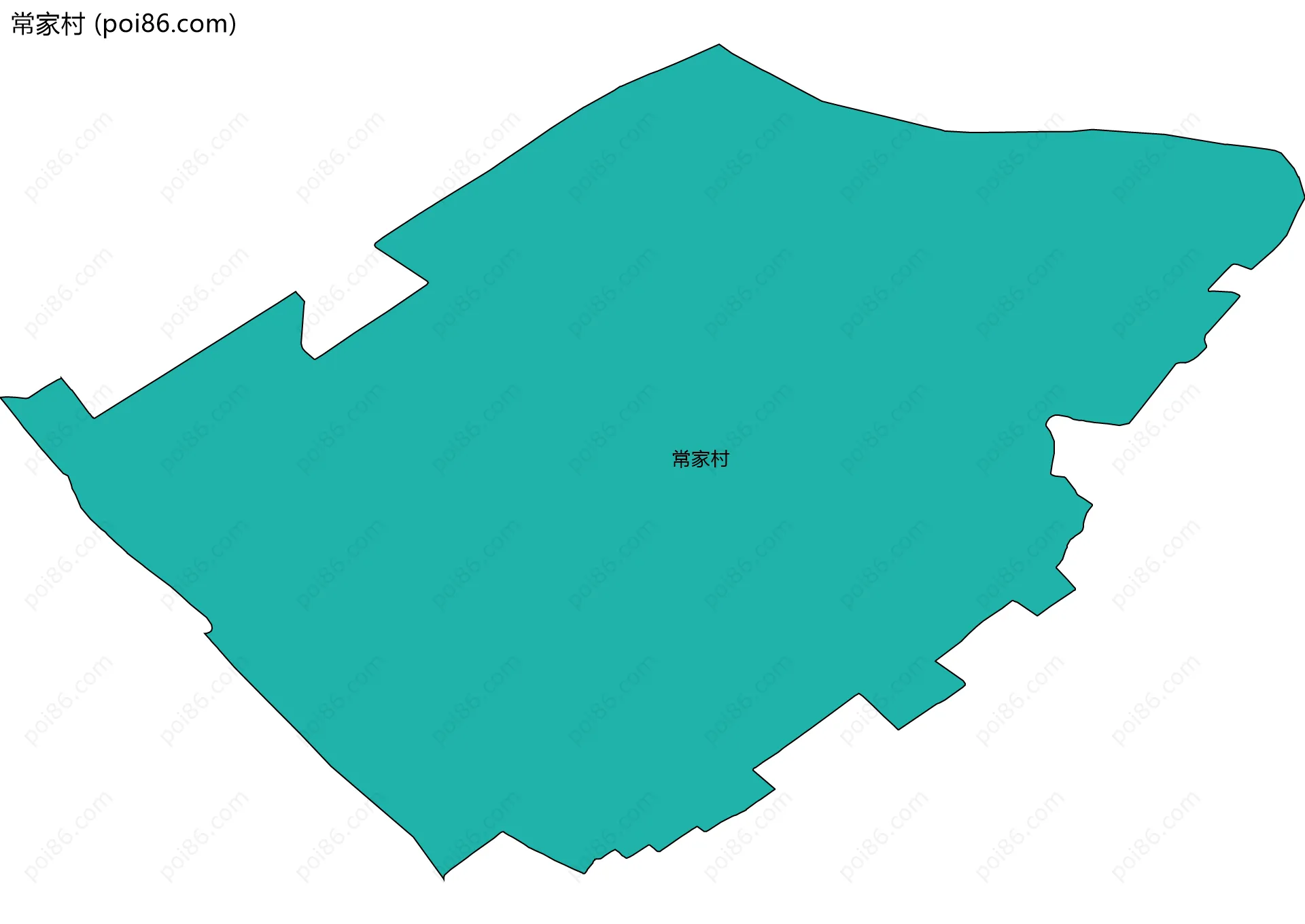 常家村边界地图