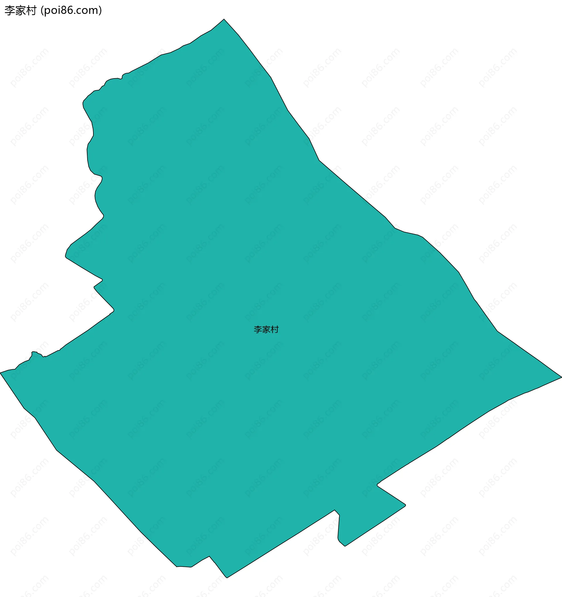 李家村边界地图