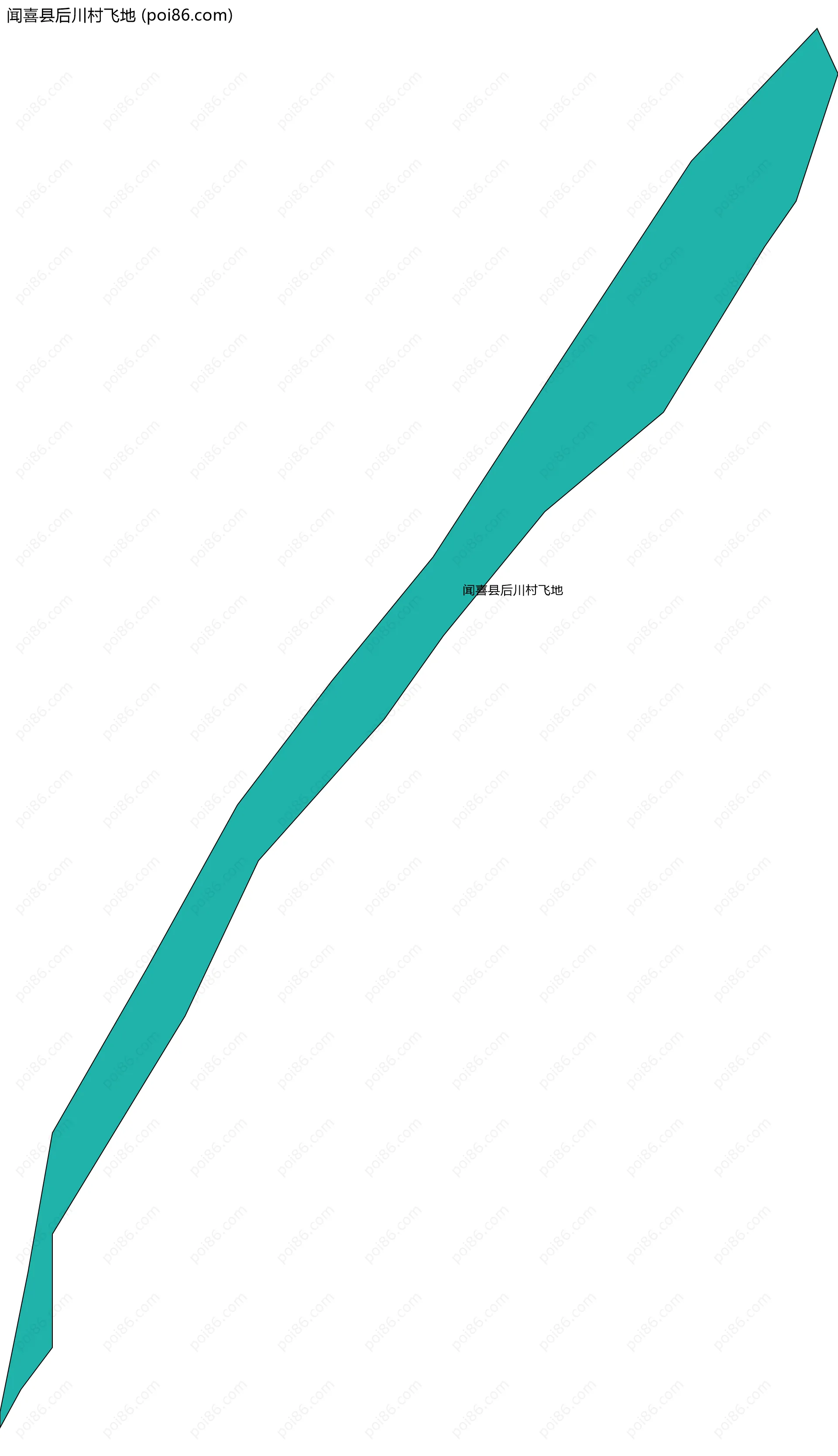 闻喜县后川村飞地边界地图