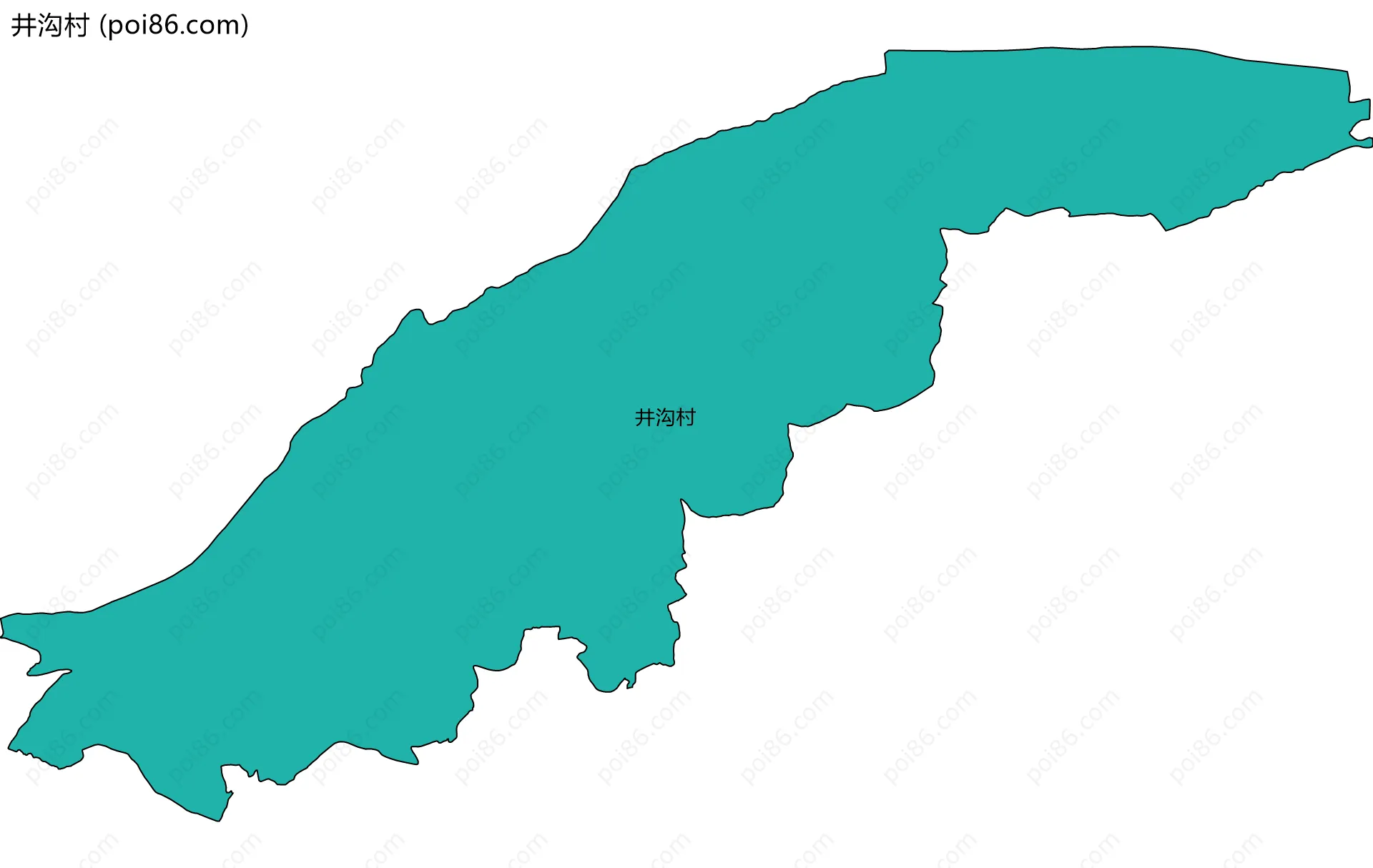 井沟村边界地图