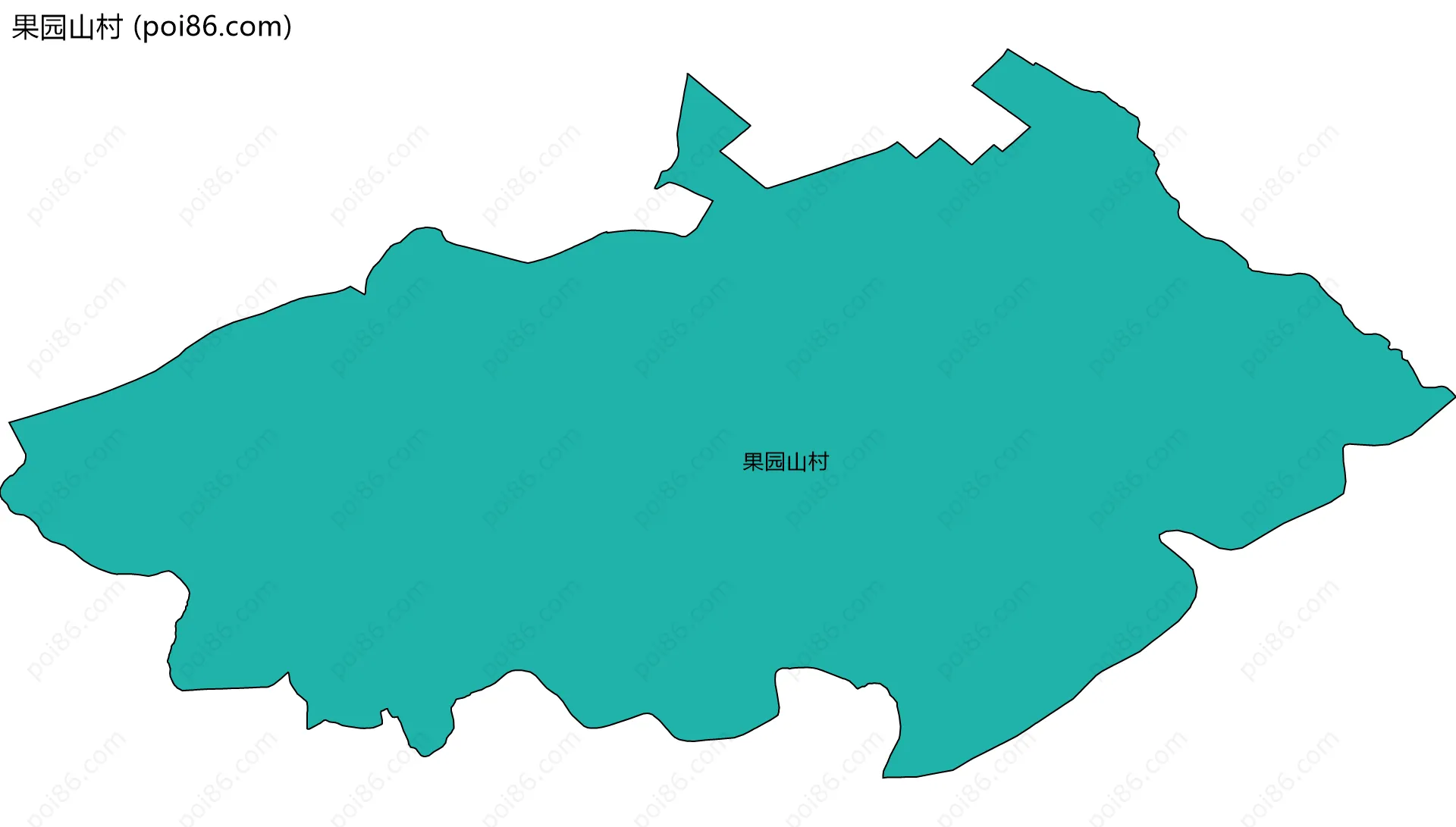 果园山村边界地图