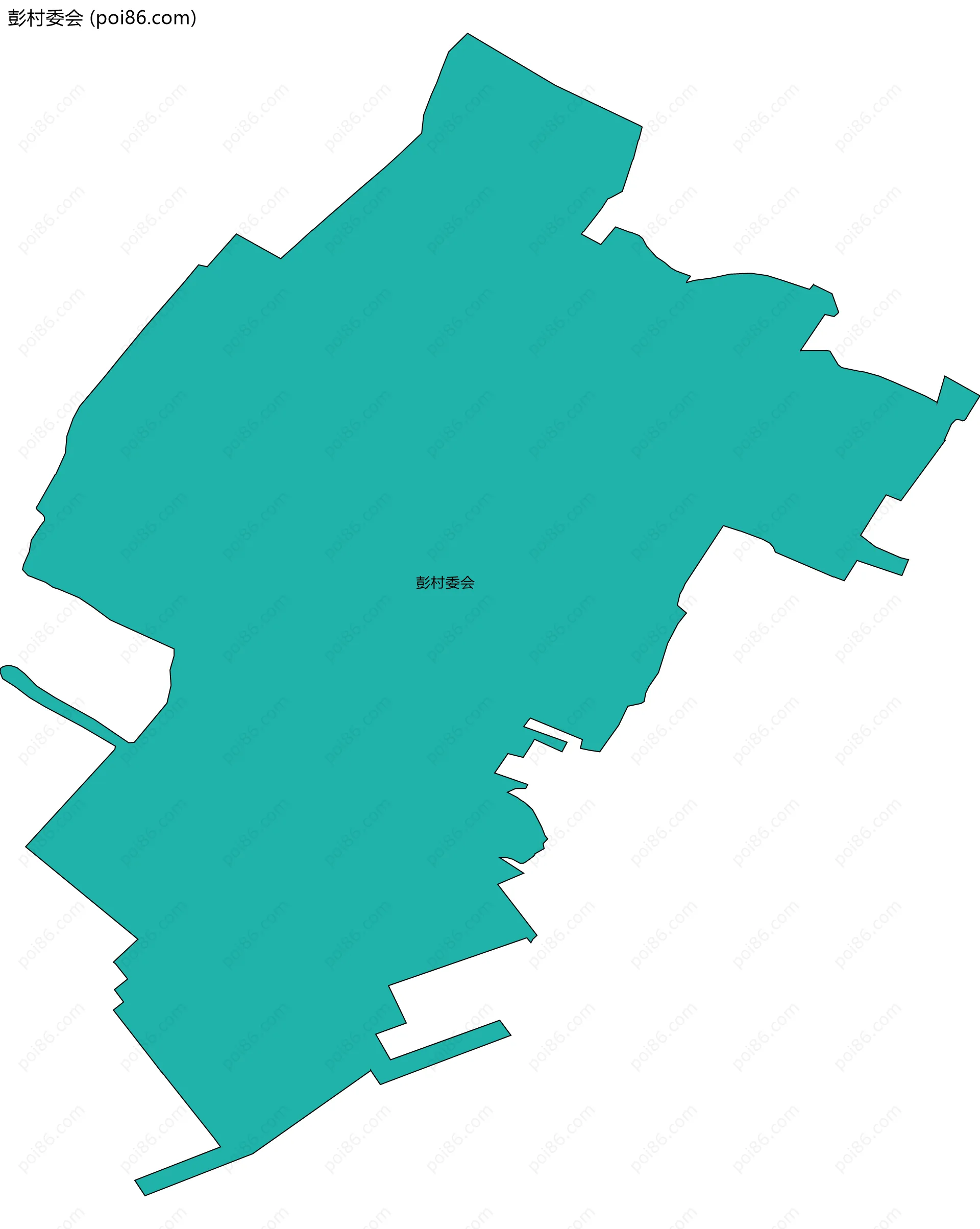 彭村委会边界地图