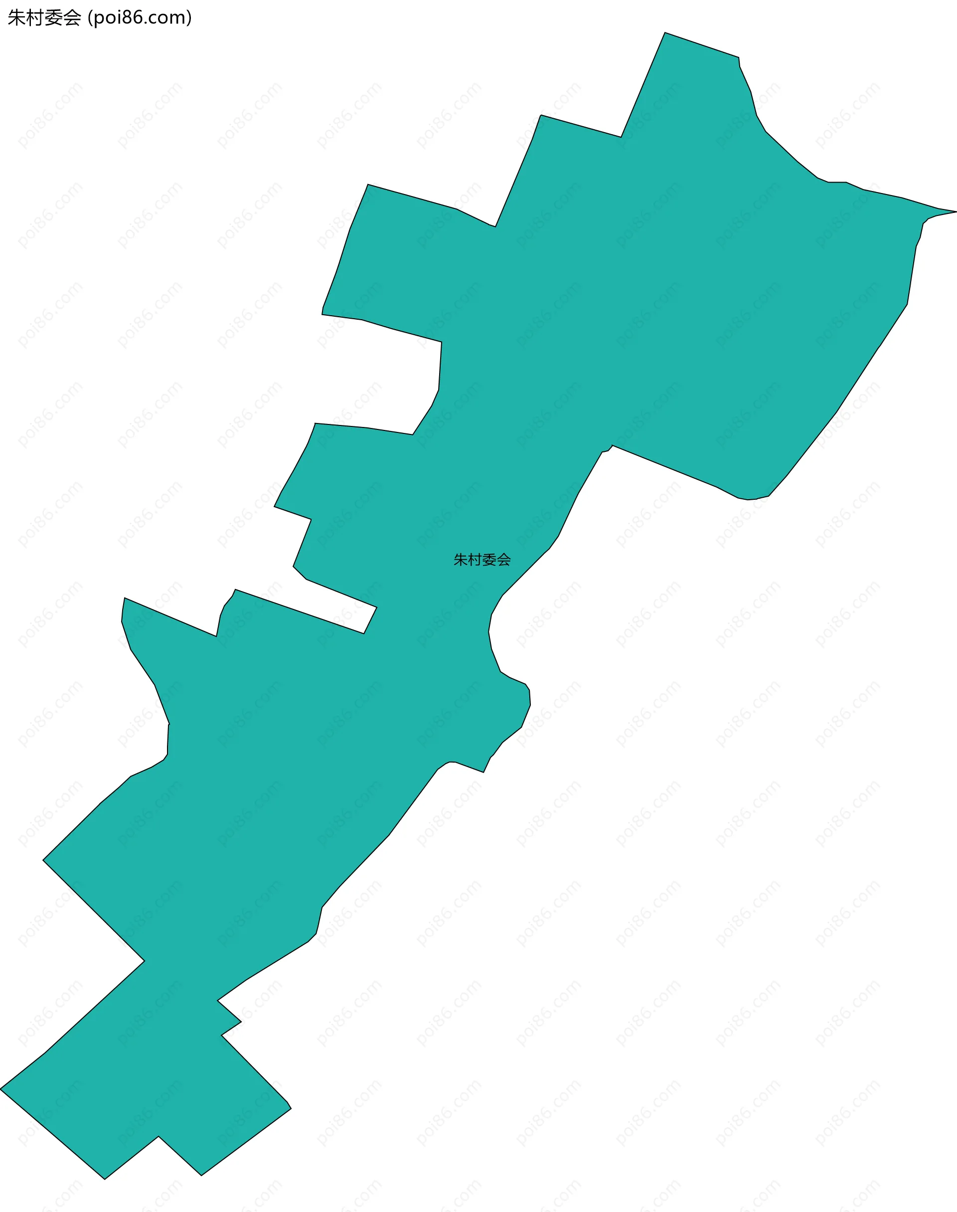 朱村委会边界地图