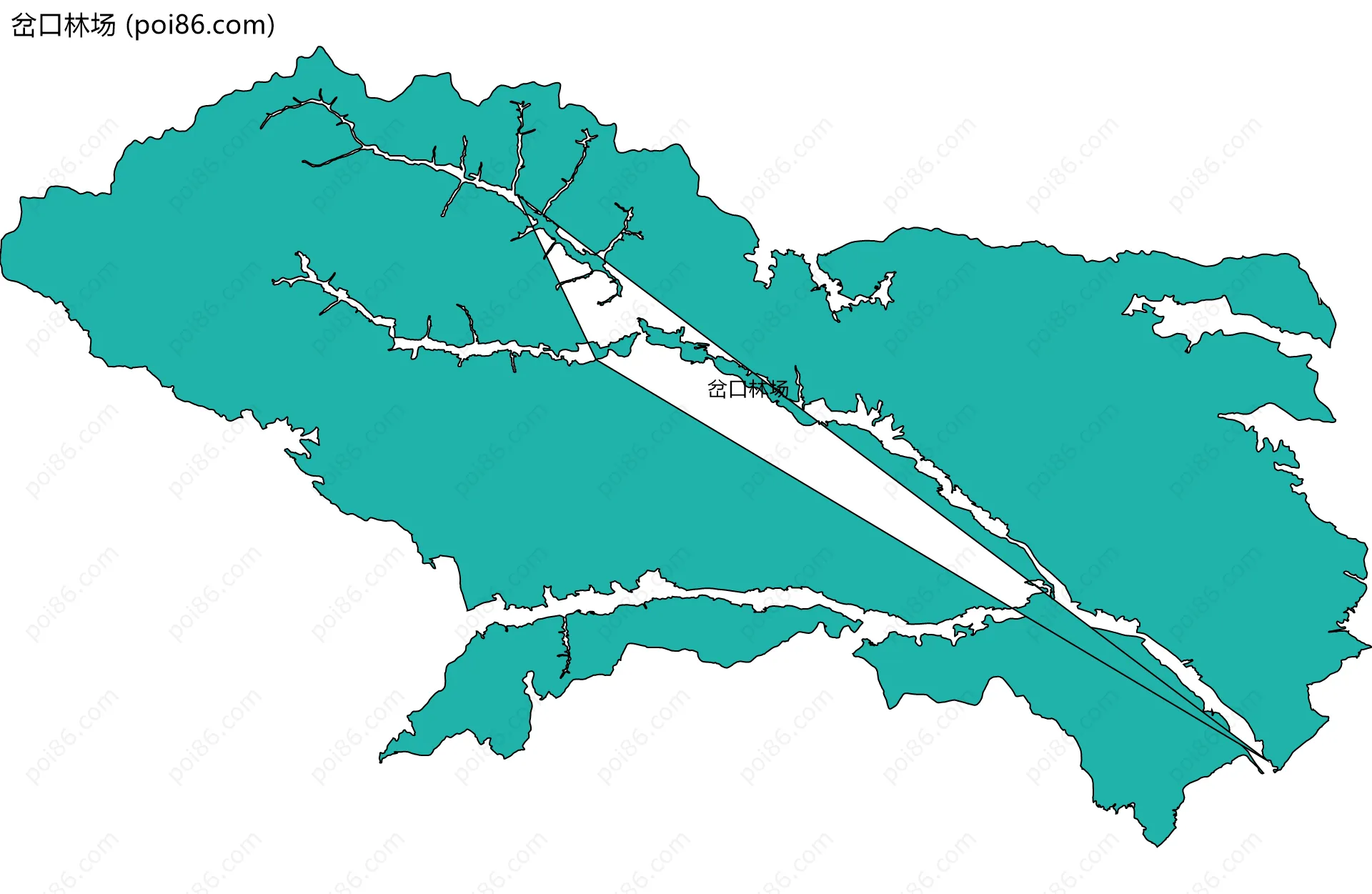 岔口林场边界地图