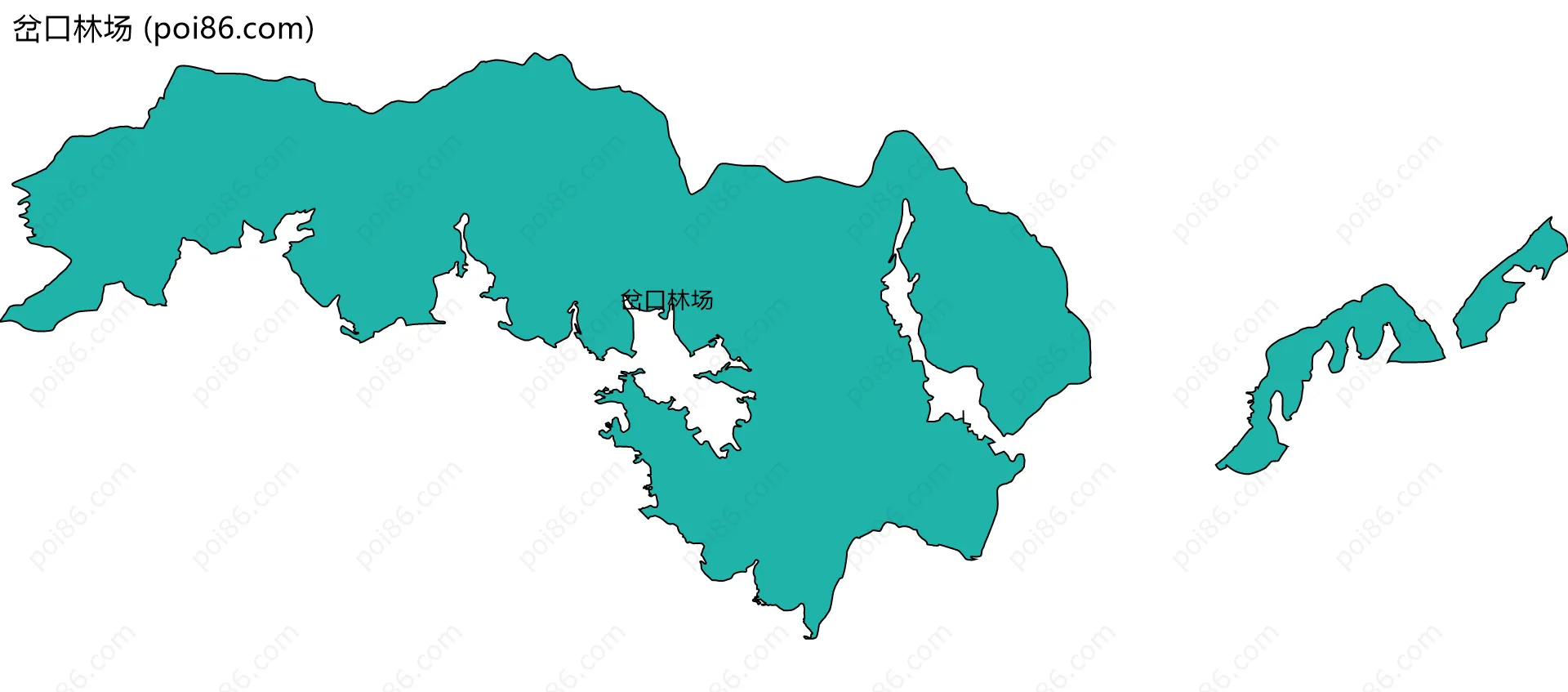 岔口林场边界地图