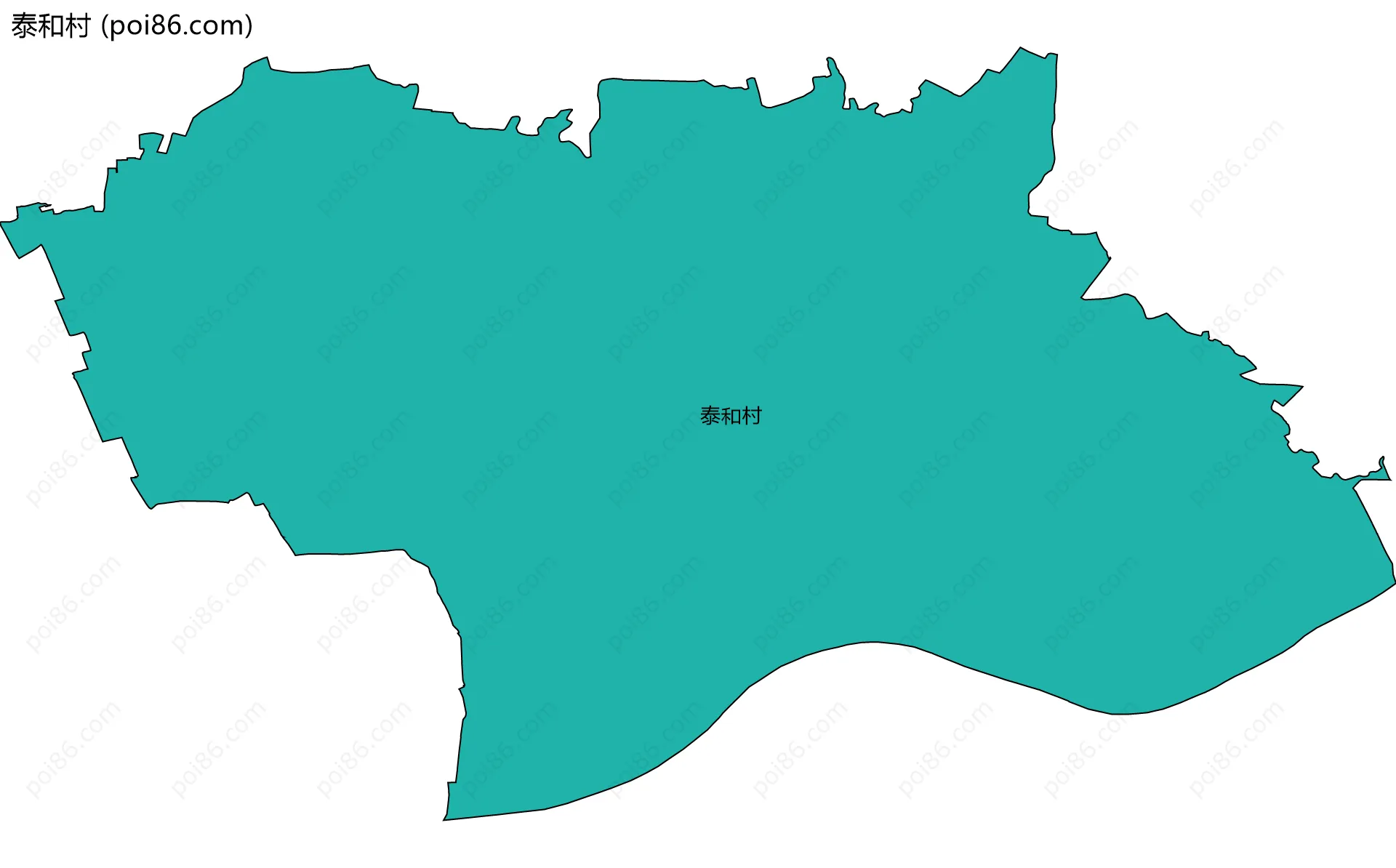 泰和村边界地图