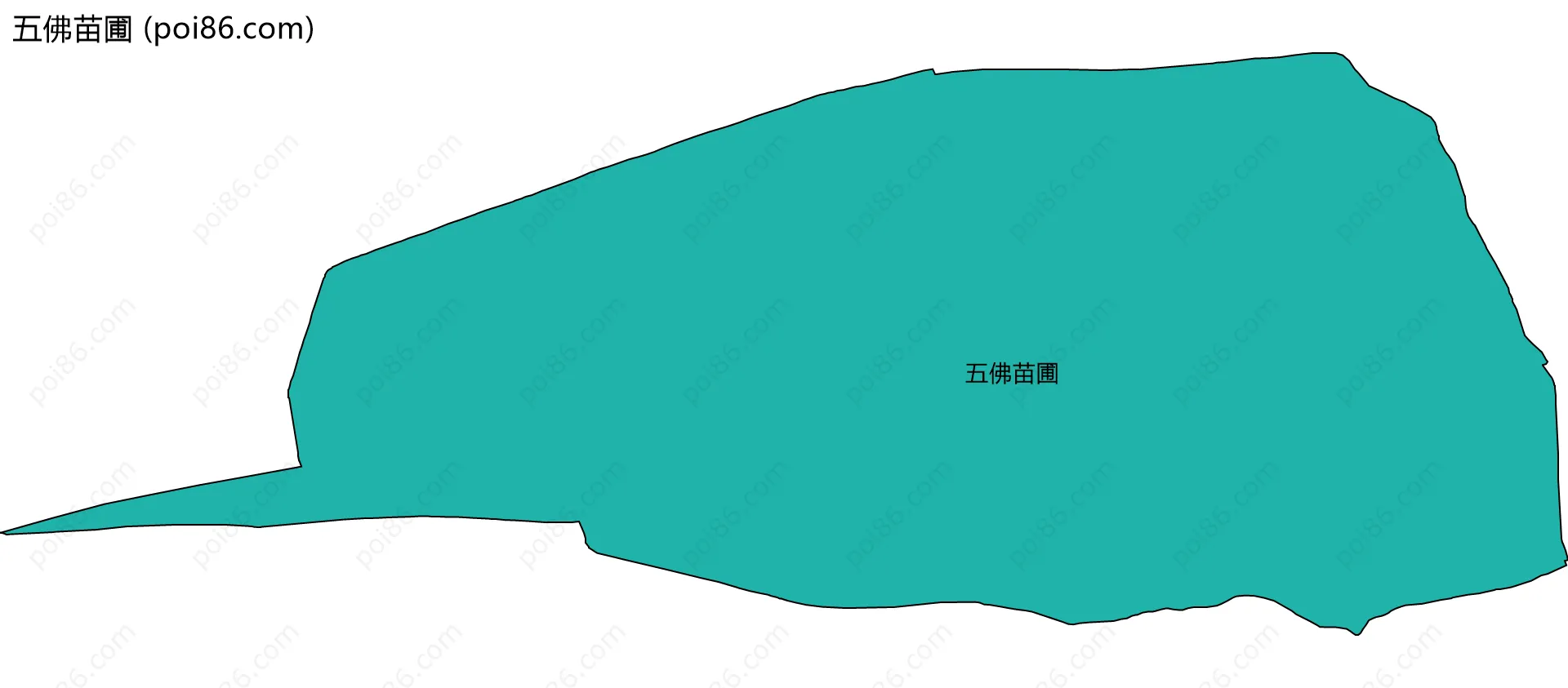 五佛苗圃边界地图