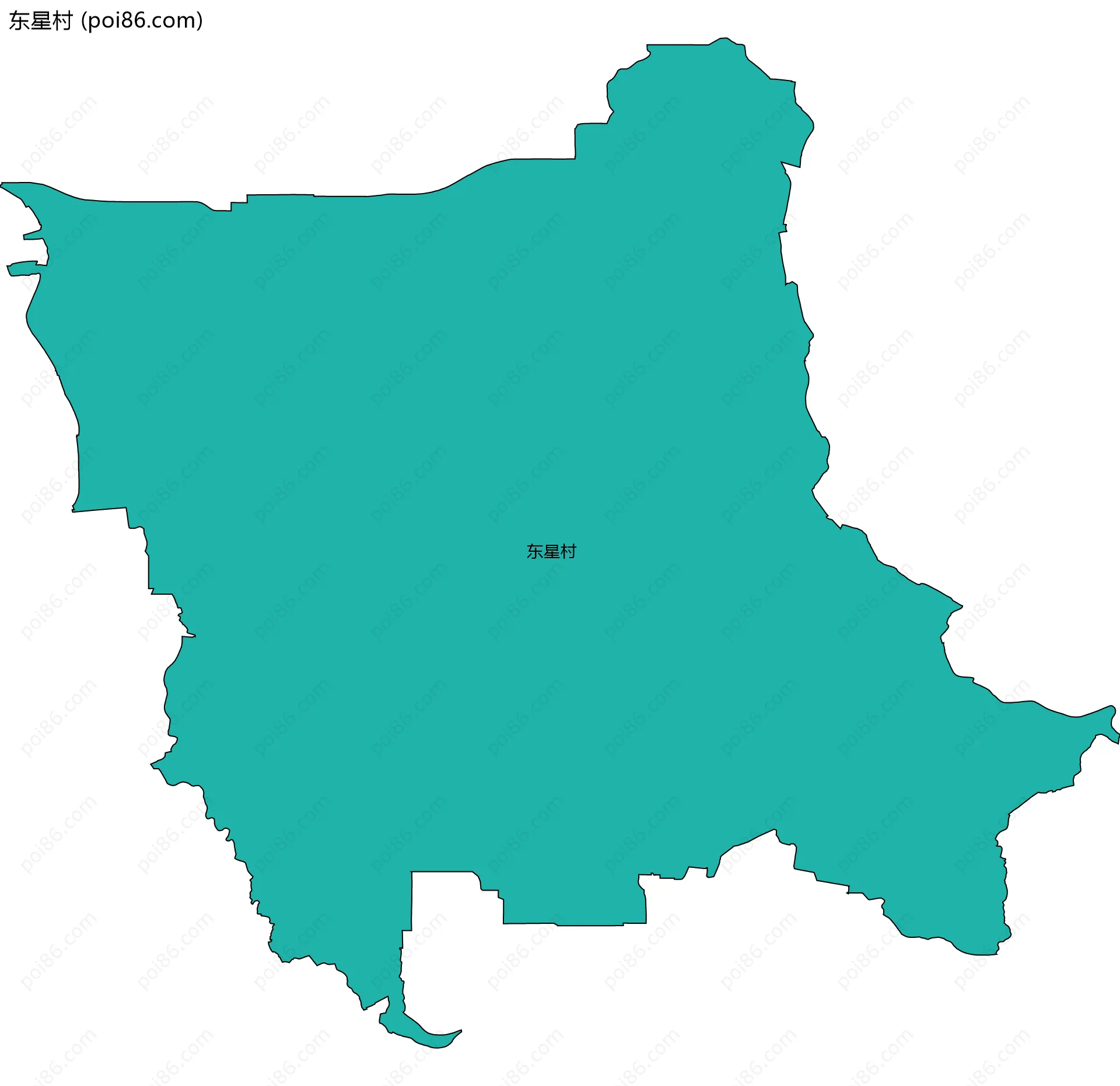 东星村边界地图