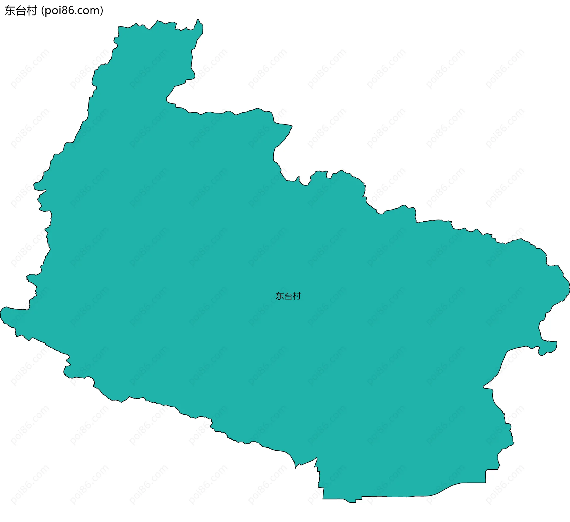 东台村边界地图
