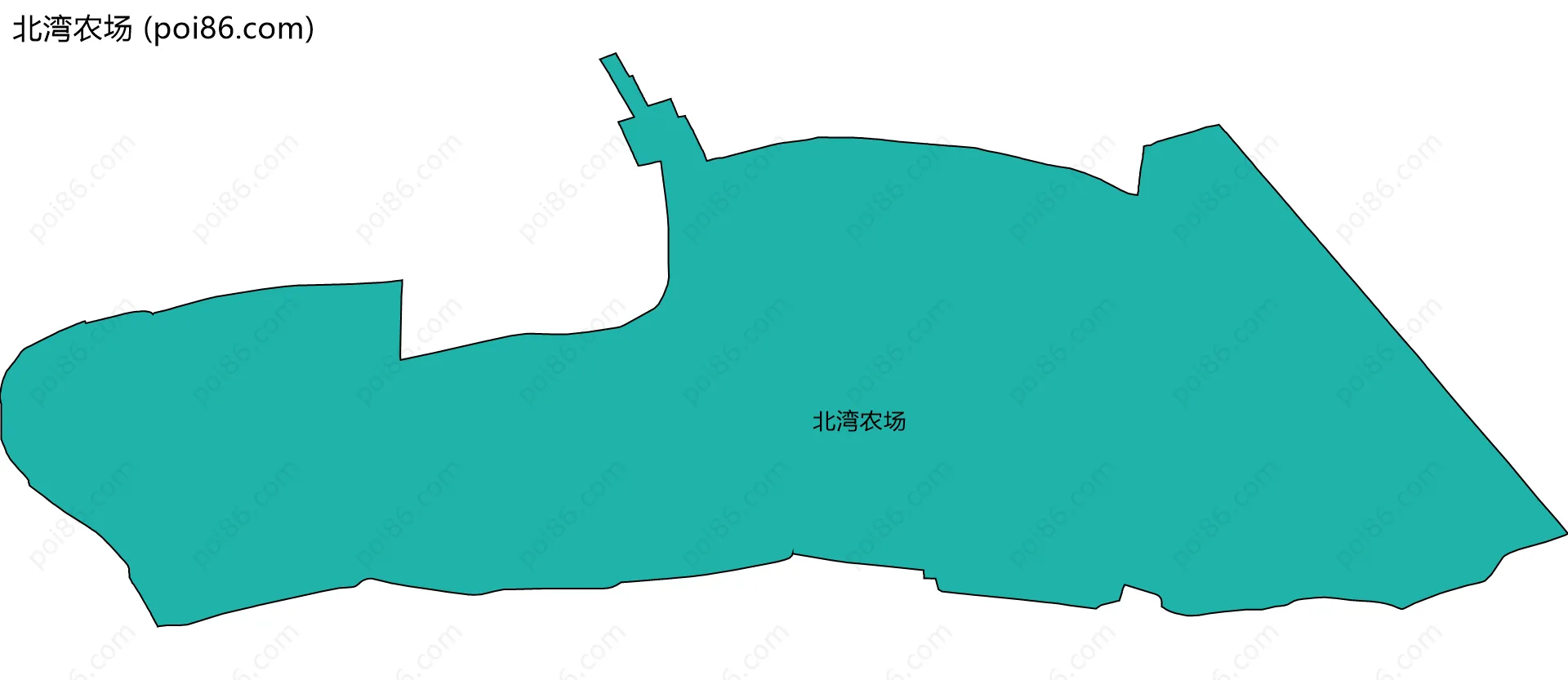 北湾农场边界地图