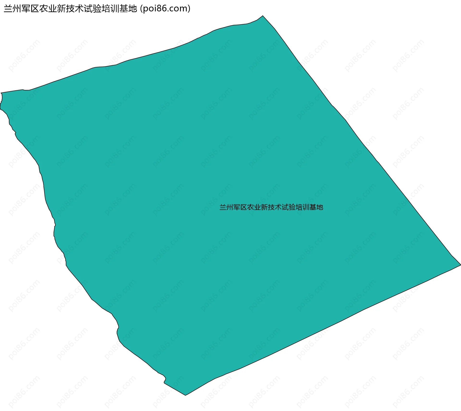 兰州军区农业新技术试验培训基地边界地图