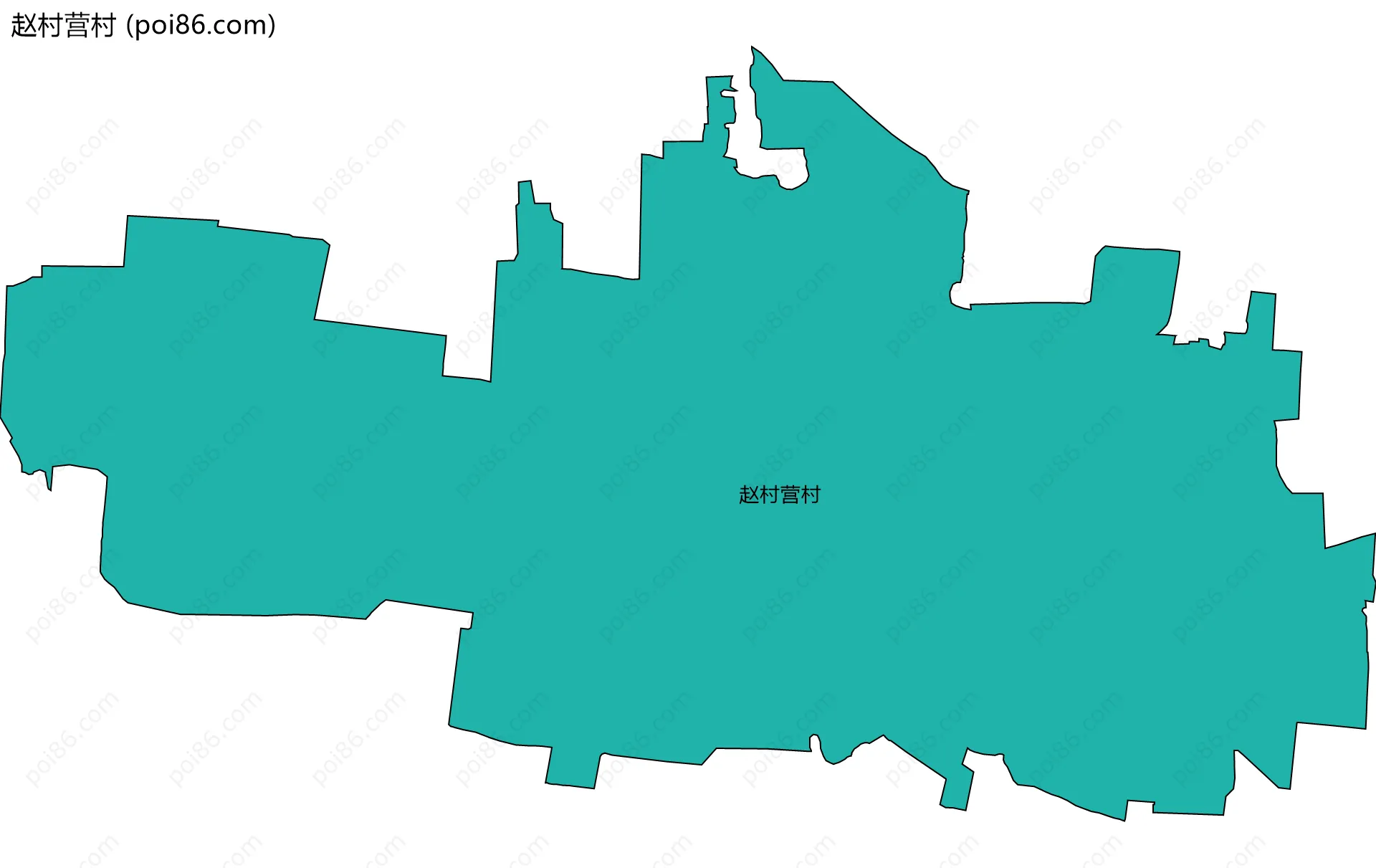 赵村营村边界地图