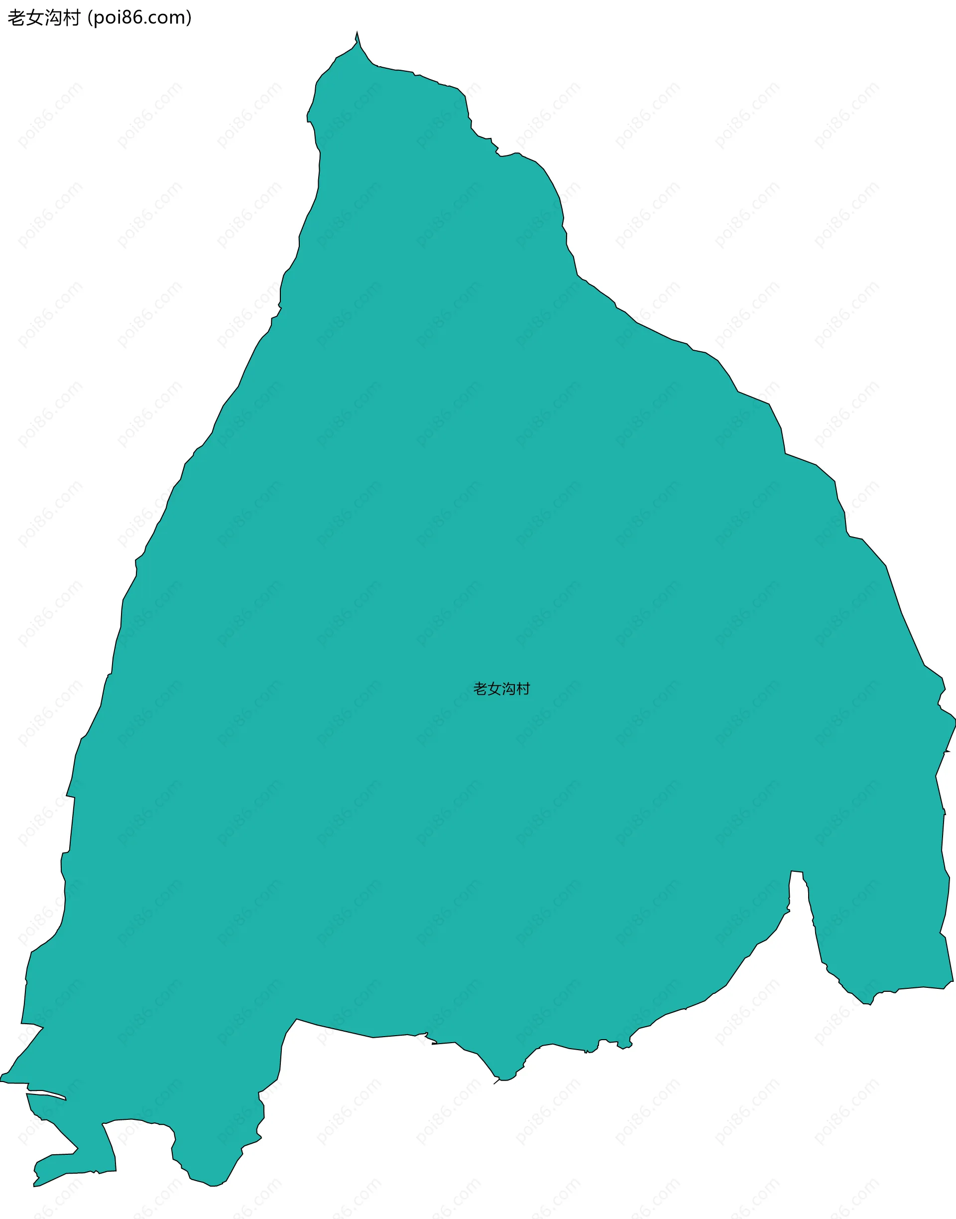 老女沟村边界地图