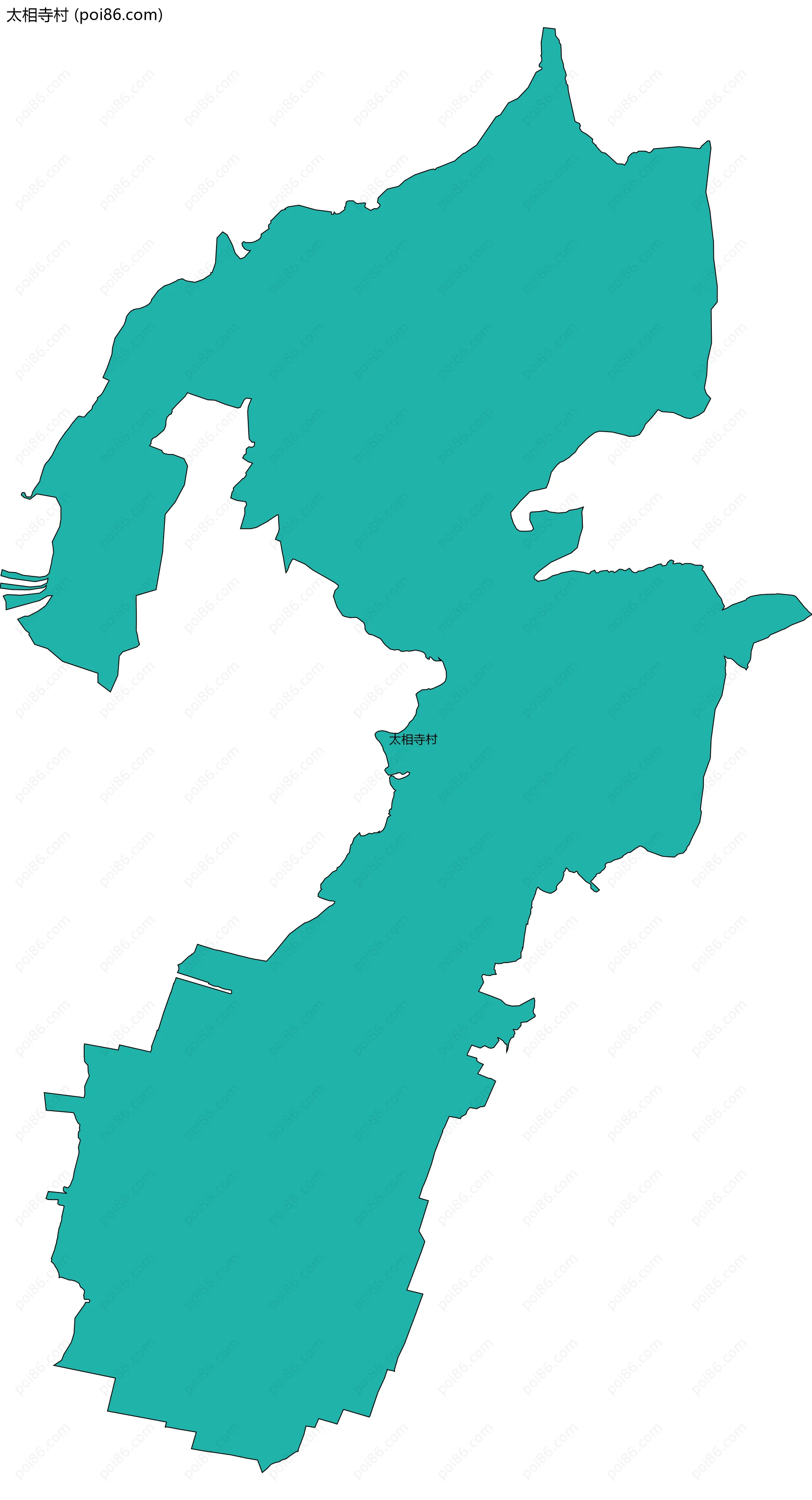 太相寺村边界地图