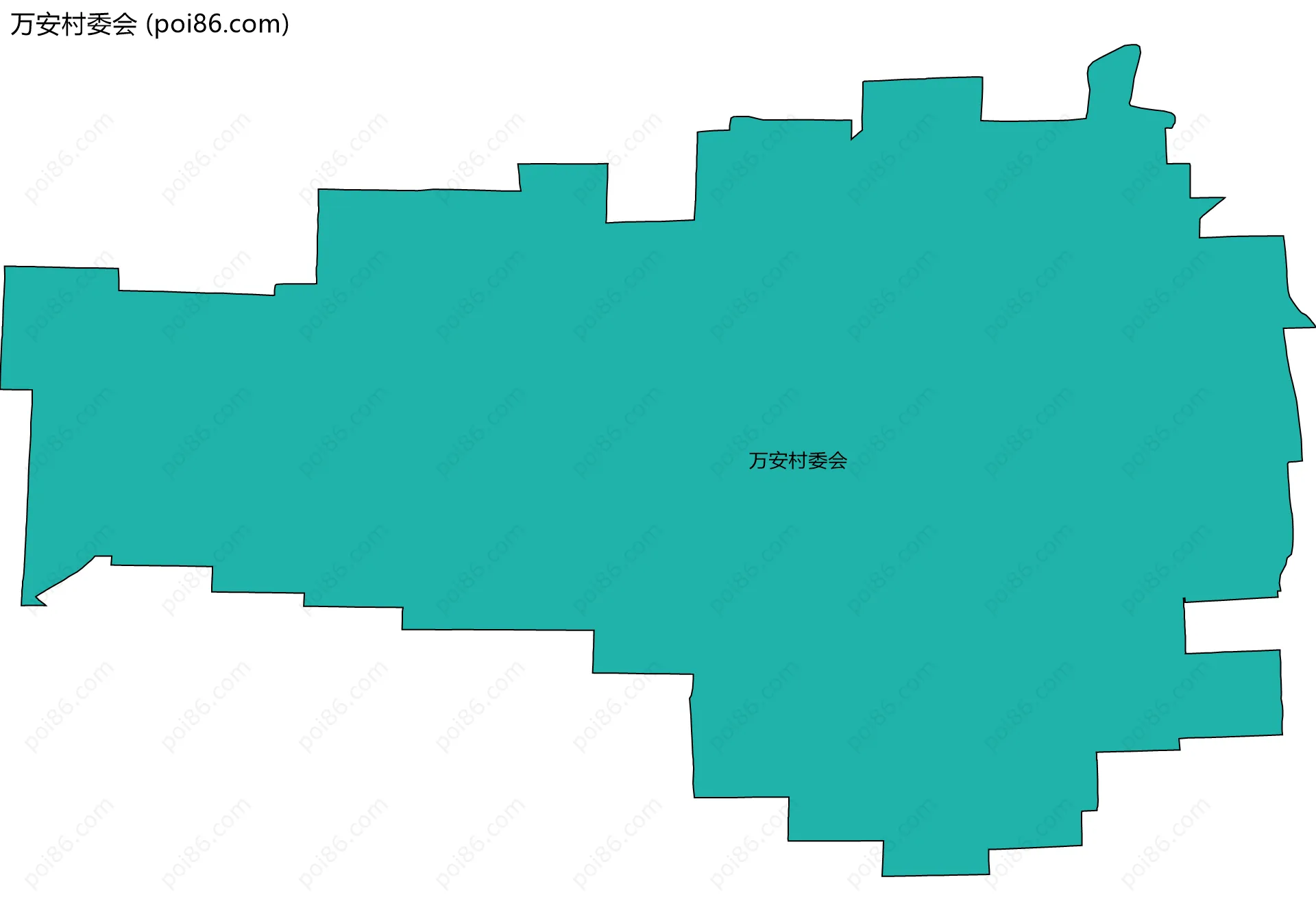 万安村委会边界地图