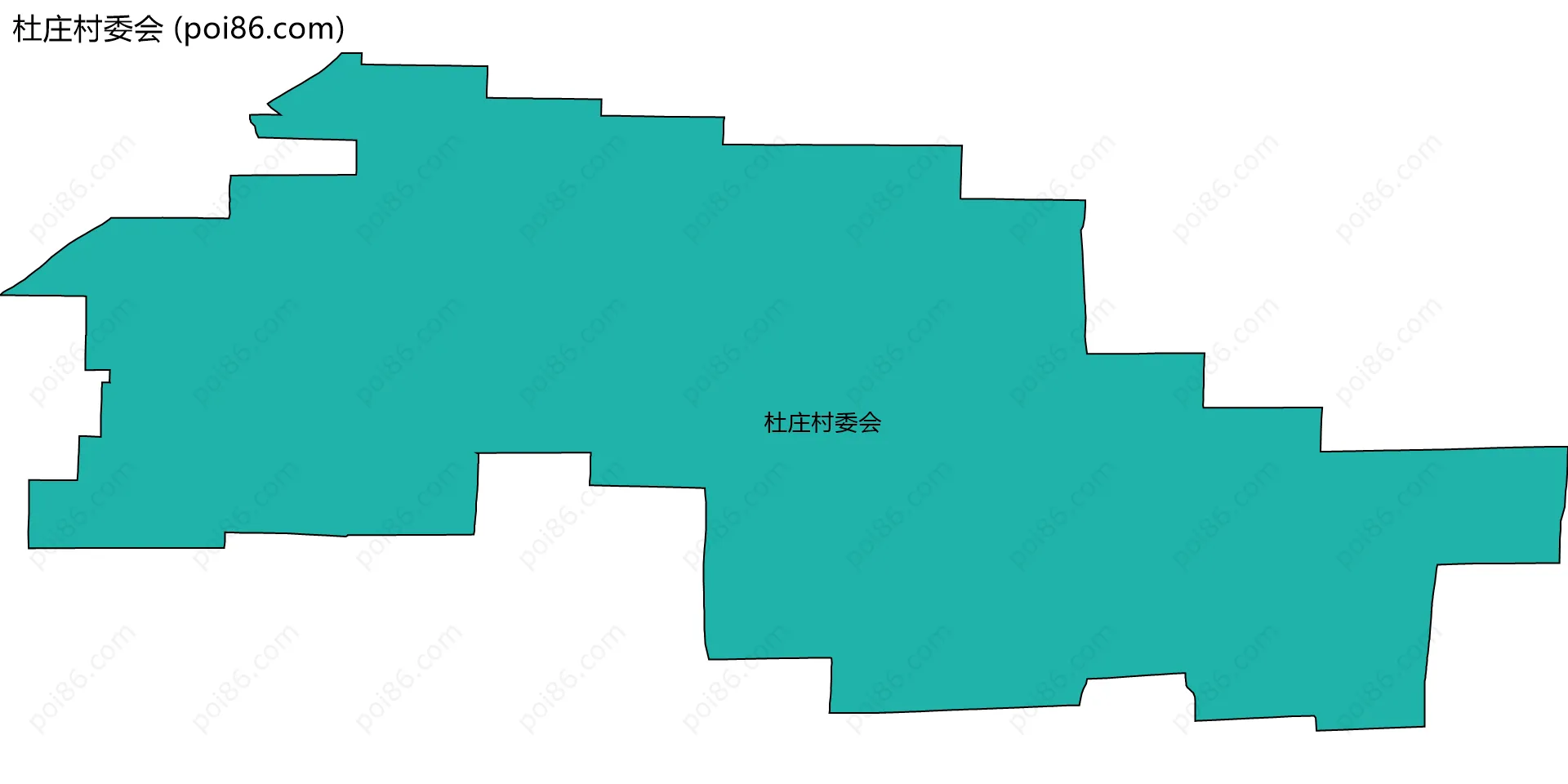 杜庄村委会边界地图