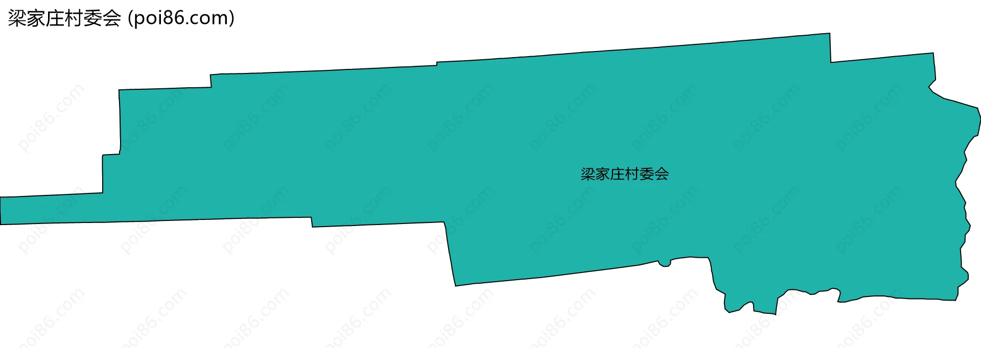 梁家庄村委会边界地图
