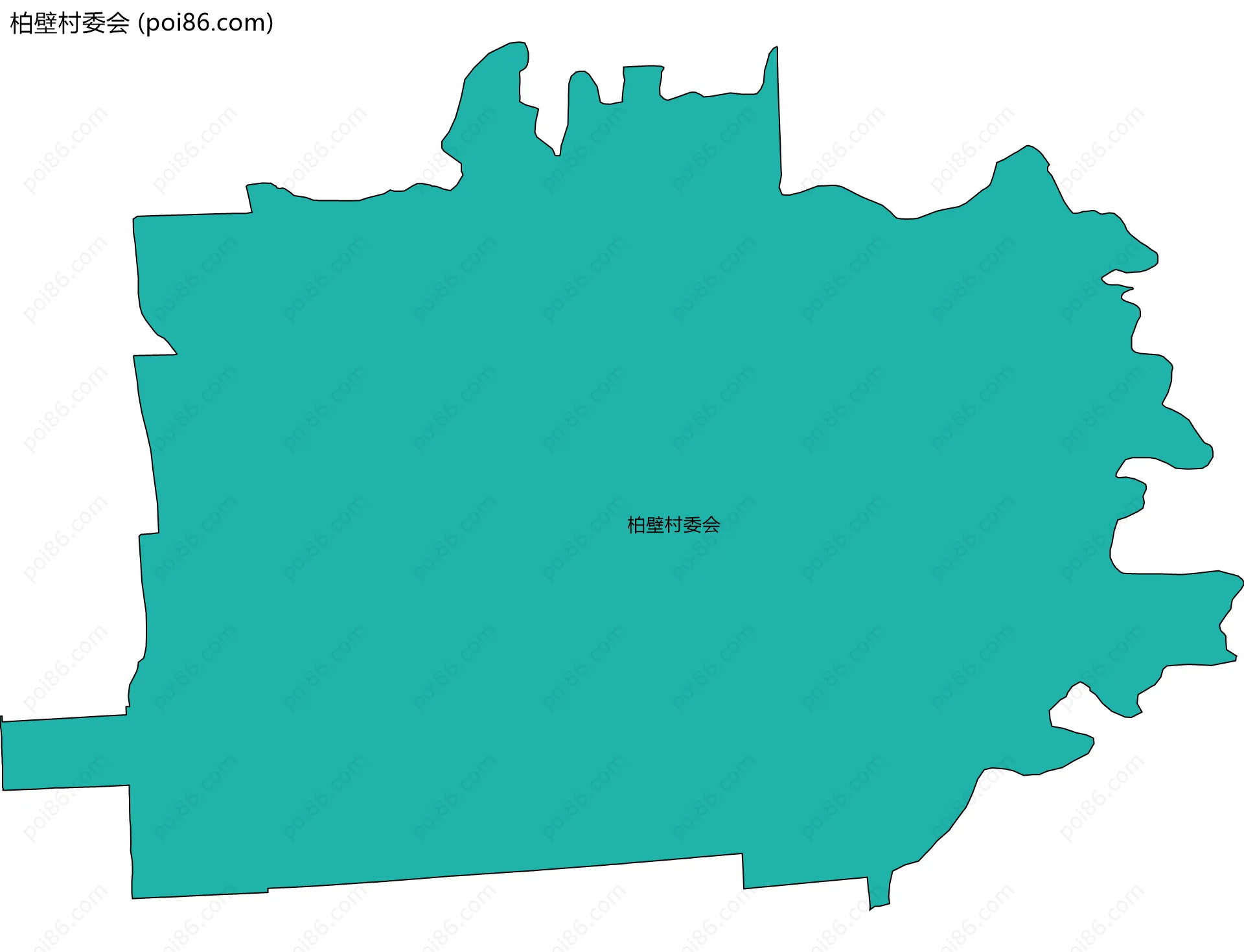 柏壁村委会边界地图