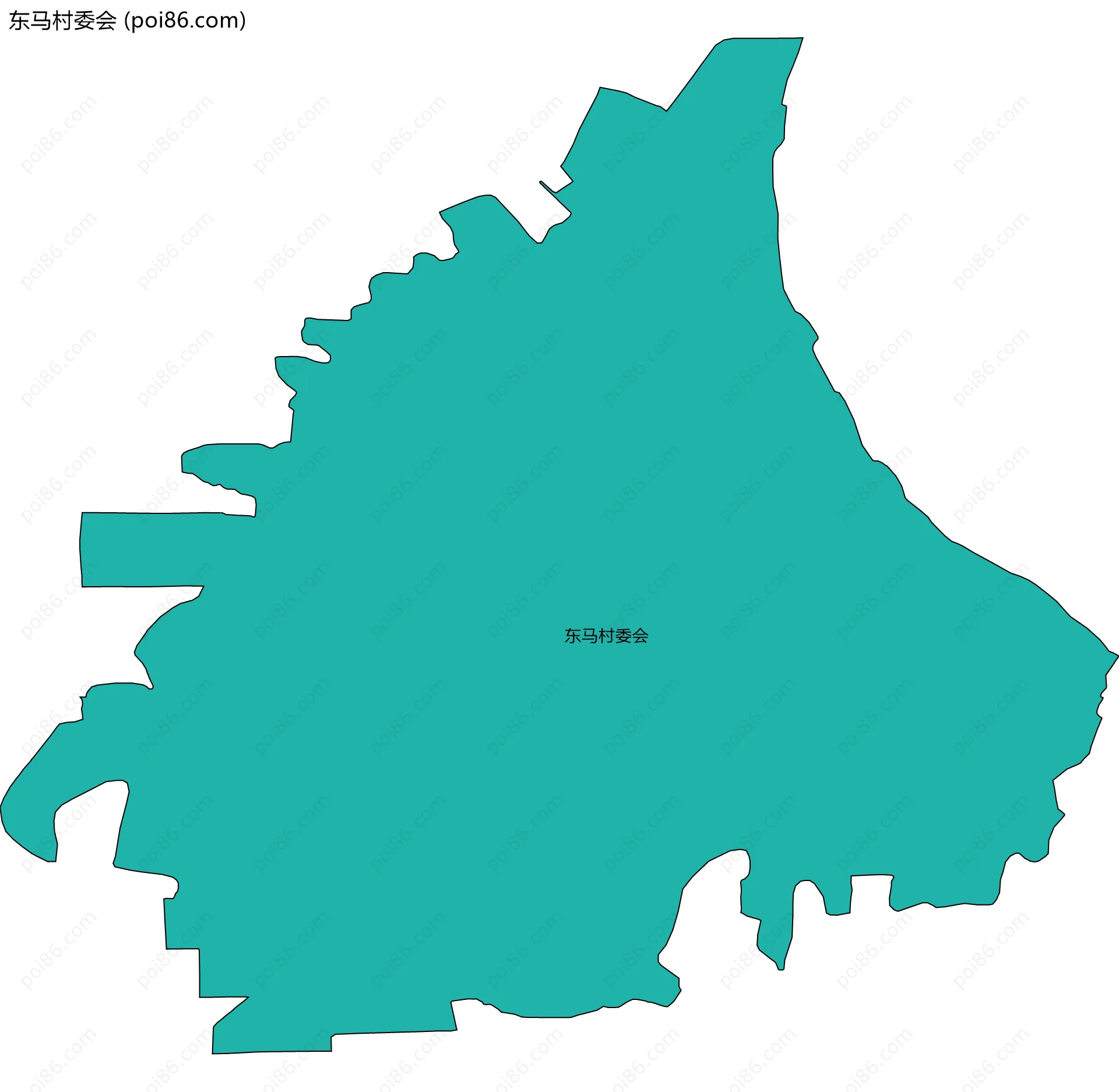 东马村委会边界地图