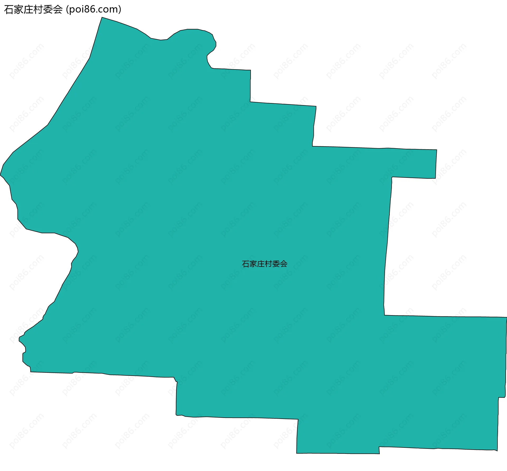 石家庄村委会边界地图