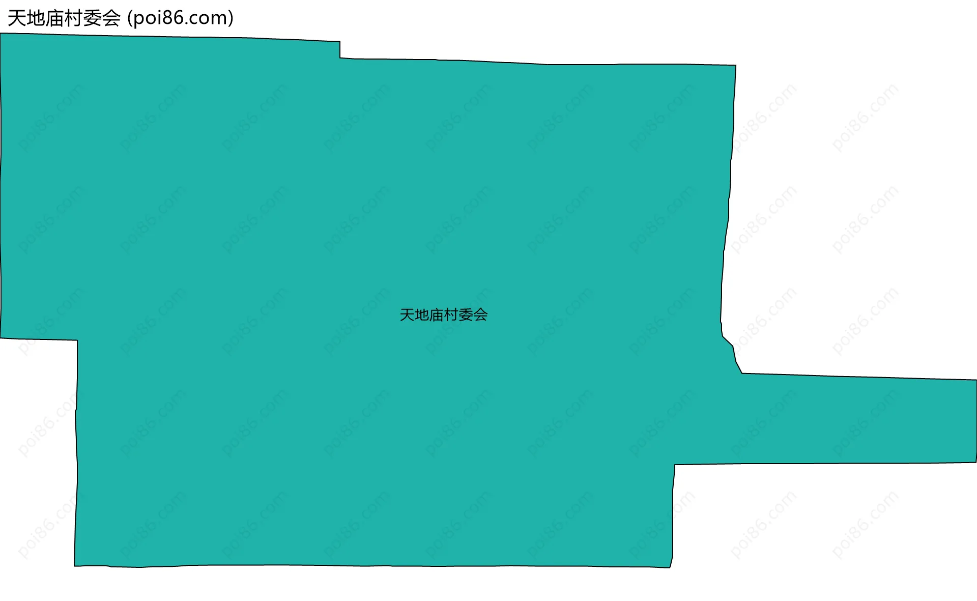 天地庙村委会边界地图