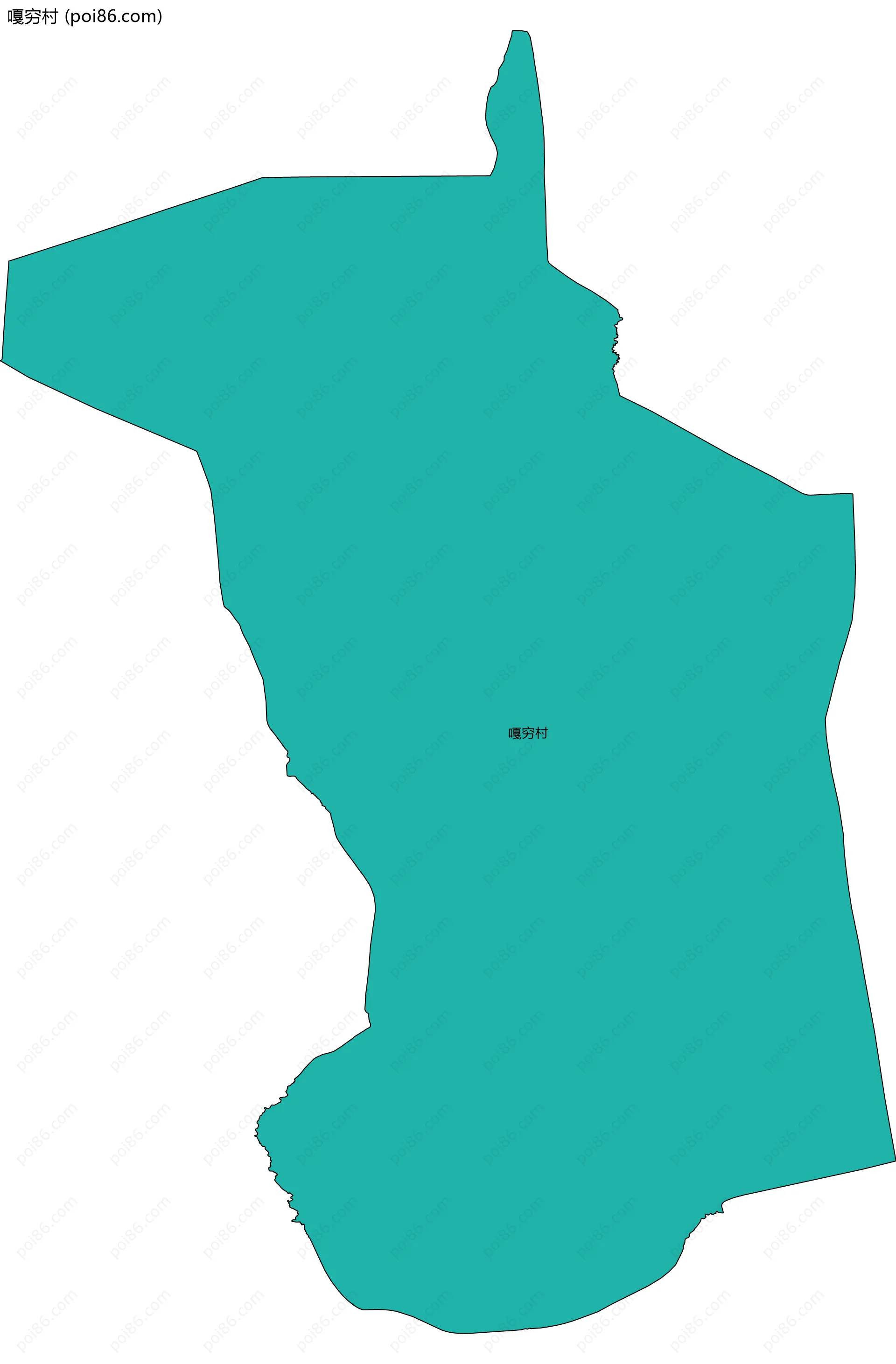 嘎穷村边界地图