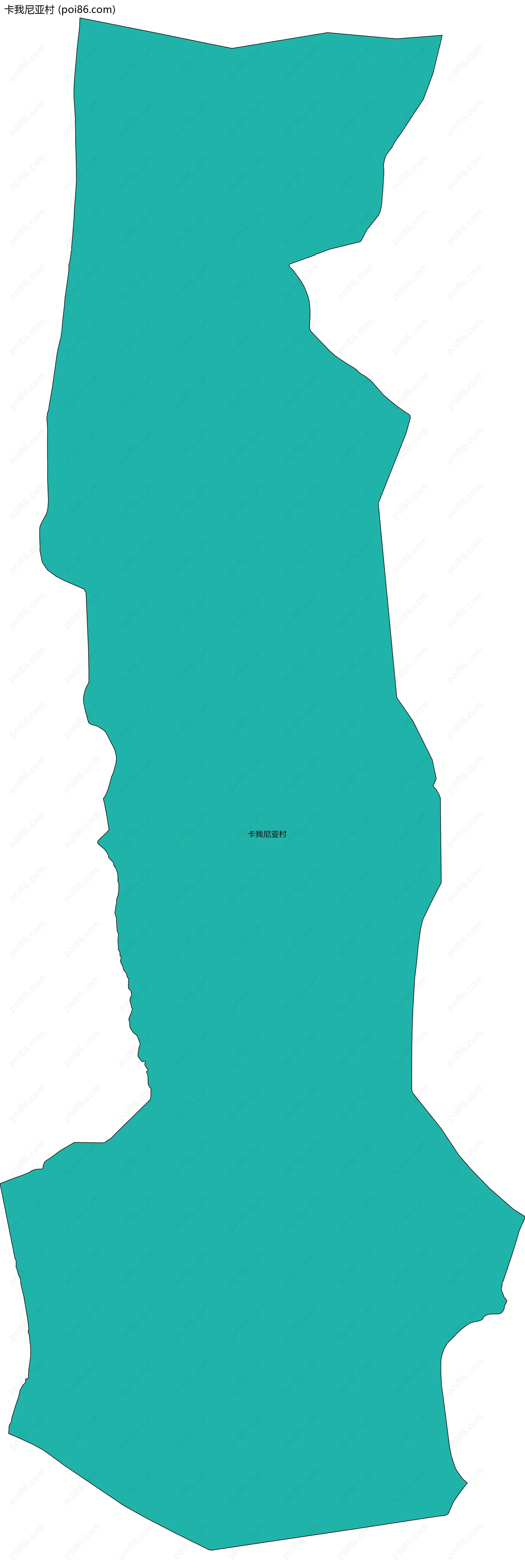 卡我尼亚村边界地图