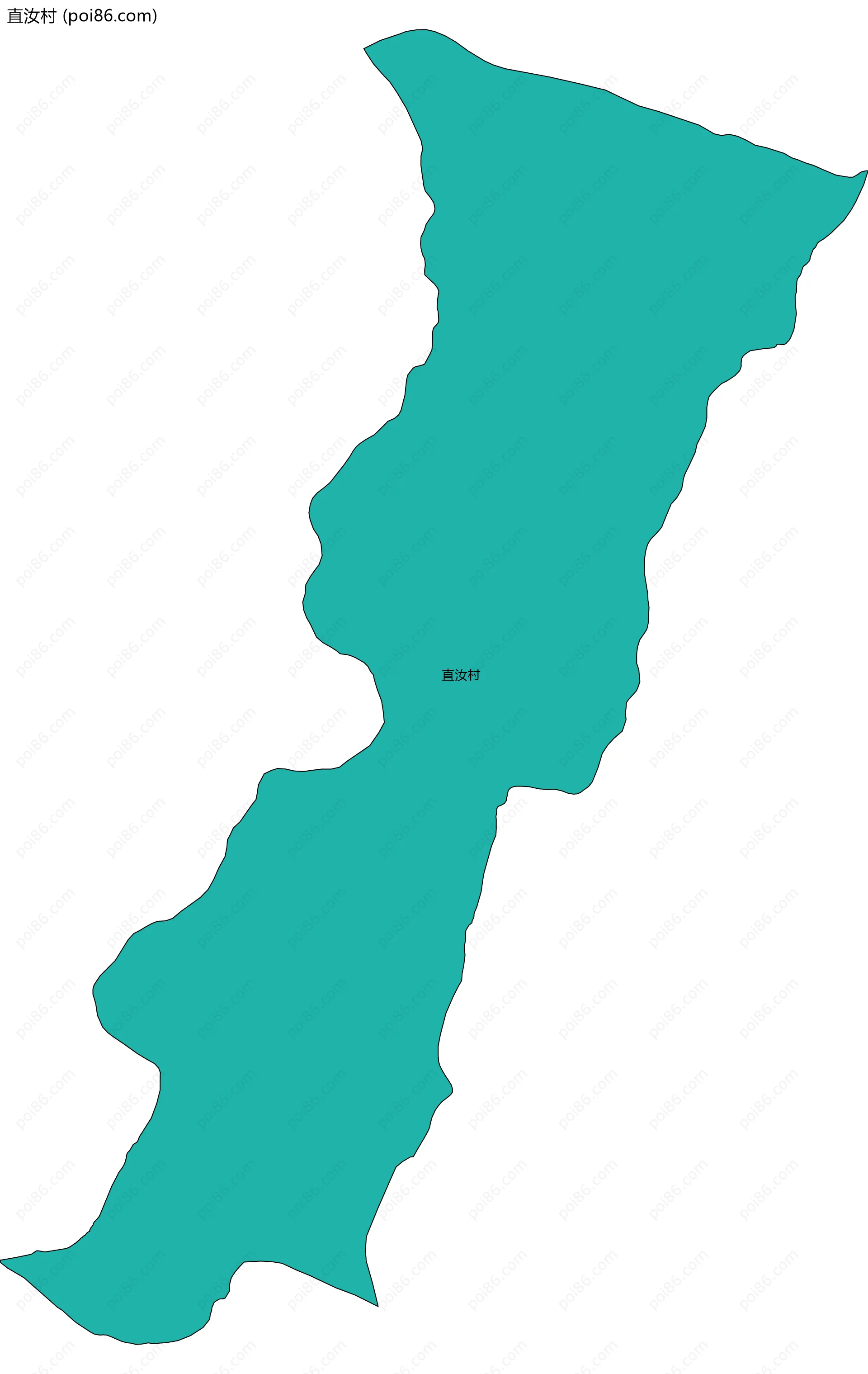 直汝村边界地图